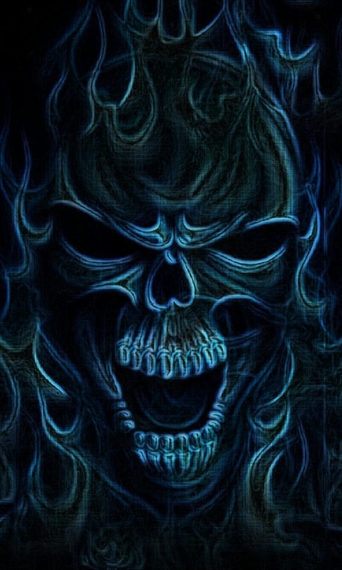 Download mobile wallpaper Fantasy, Dark, Skull, Horror for free.