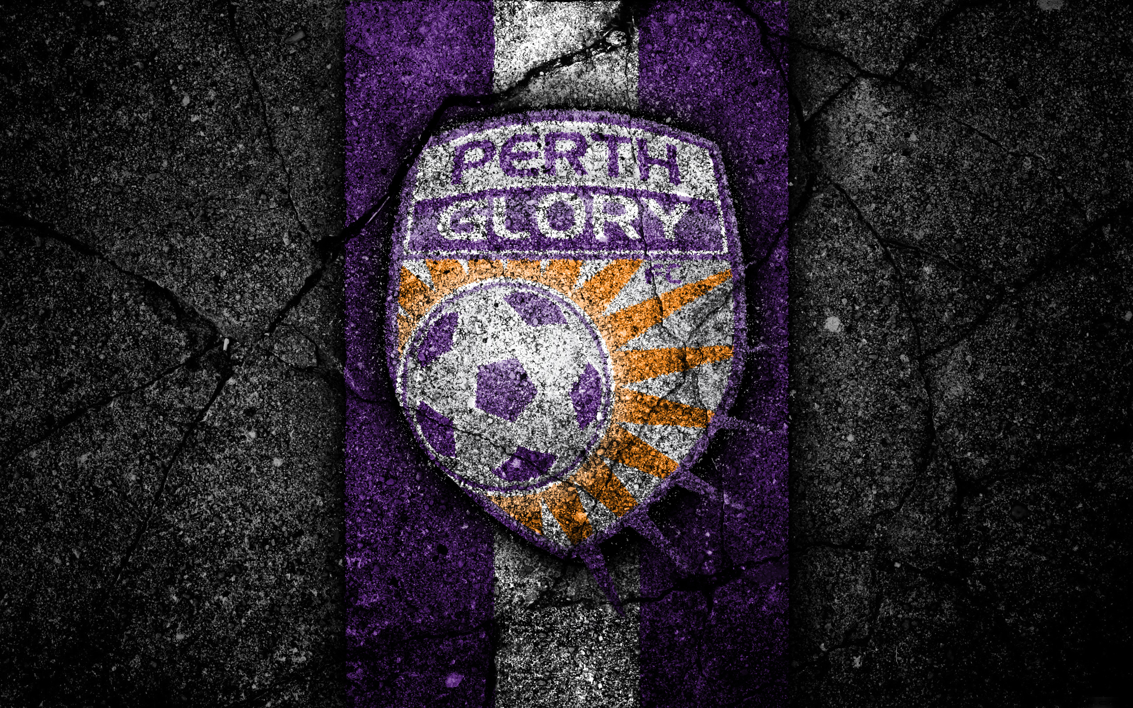 Baixar papel de parede para celular de Esportes, Futebol, Logotipo, Emblema, Perth Glória Fc gratuito.