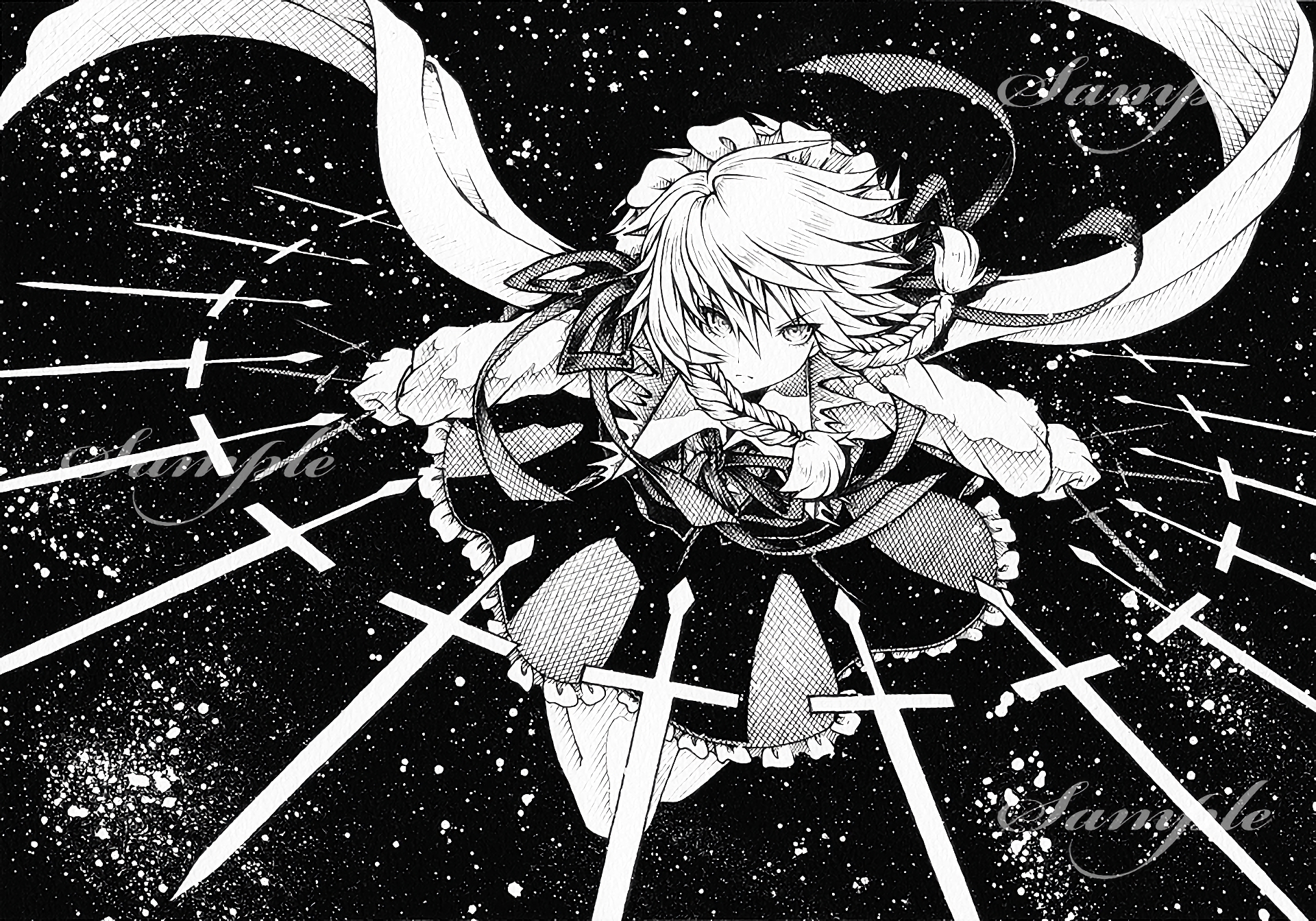 Téléchargez des papiers peints mobile Animé, Touhou, Sakuya Izayoi gratuitement.