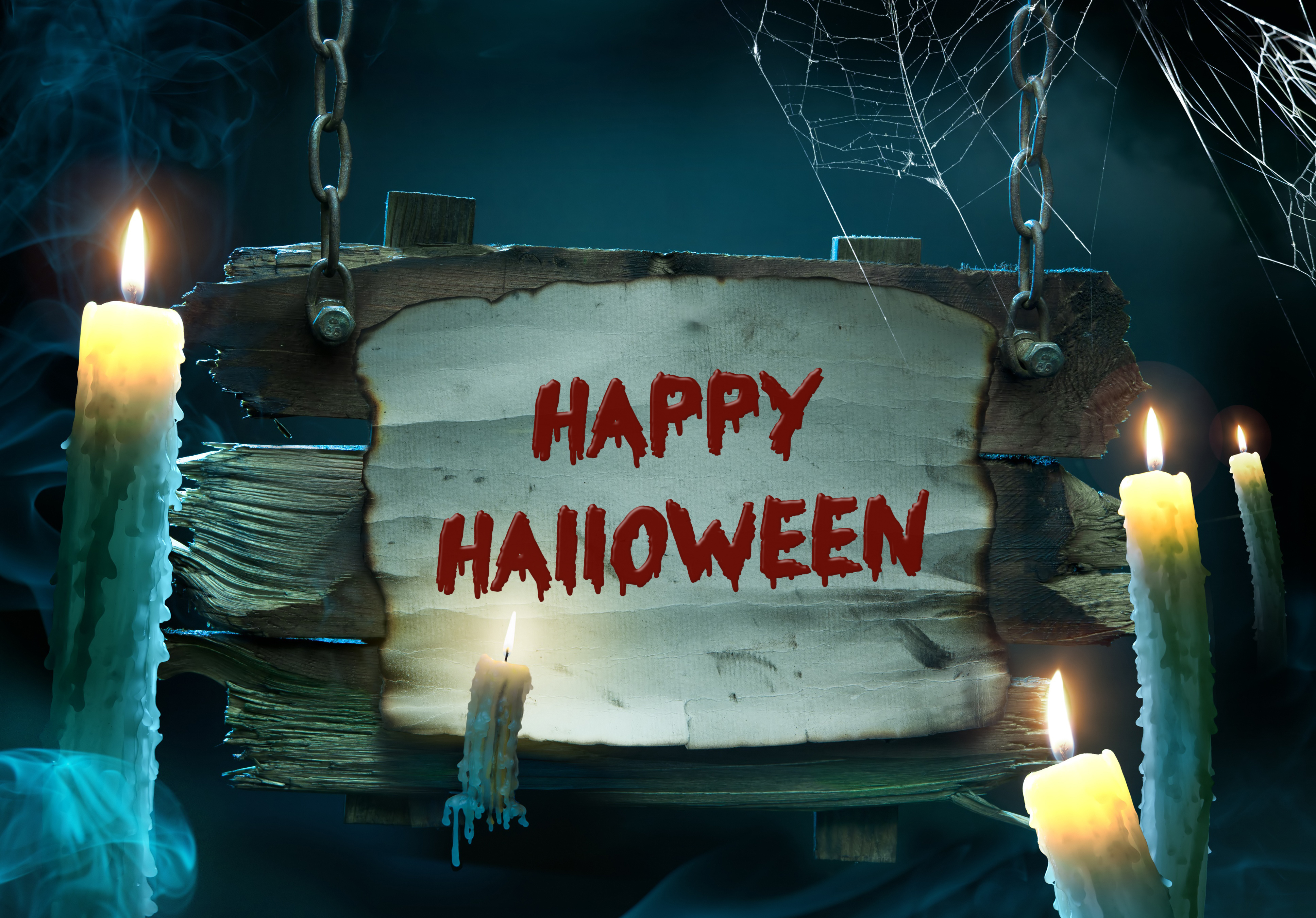 Download mobile wallpaper Halloween, Holiday, Candle, Happy Halloween for free.