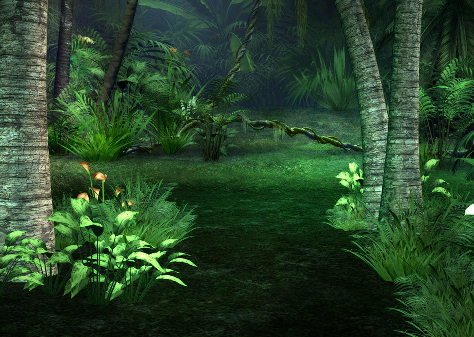 Laden Sie das Fantasie, Wald, Dschungel, Künstlerisch-Bild kostenlos auf Ihren PC-Desktop herunter