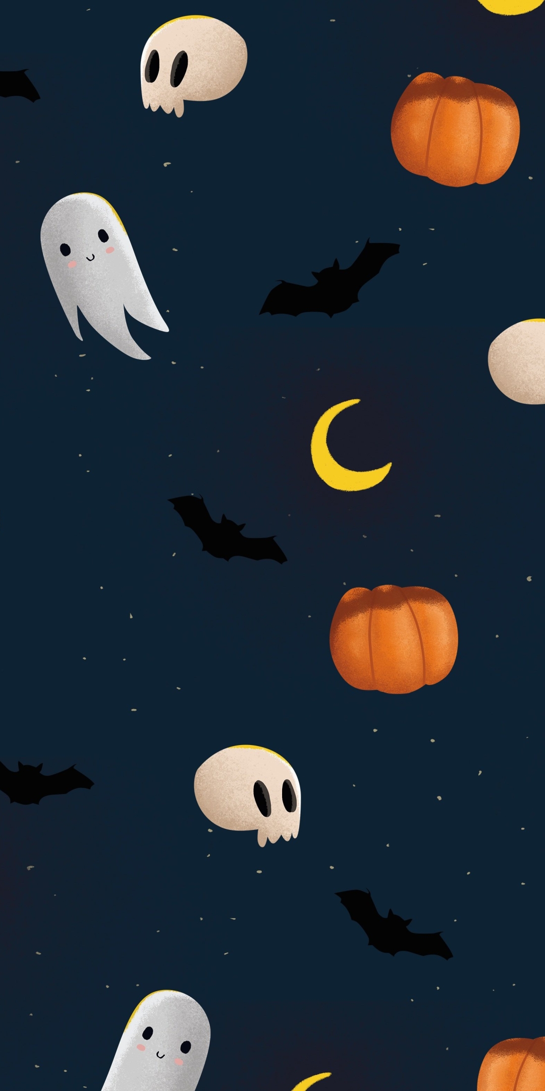 無料モバイル壁紙かぼちゃ, 幽霊, ホリデー, ハロウィンをダウンロードします。