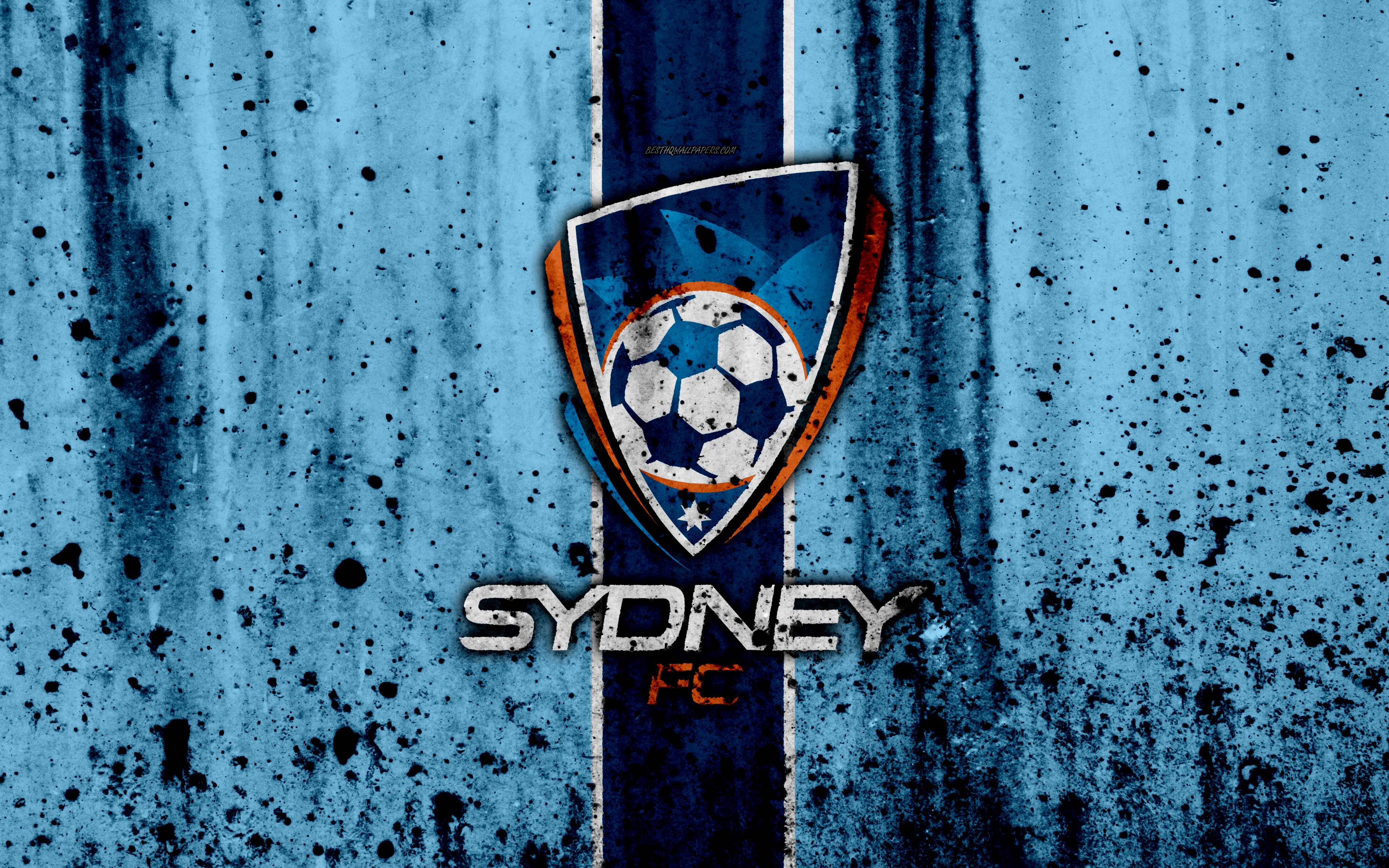 Handy-Wallpaper Sport, Fußball, Logo, Emblem, Sydney Fc kostenlos herunterladen.