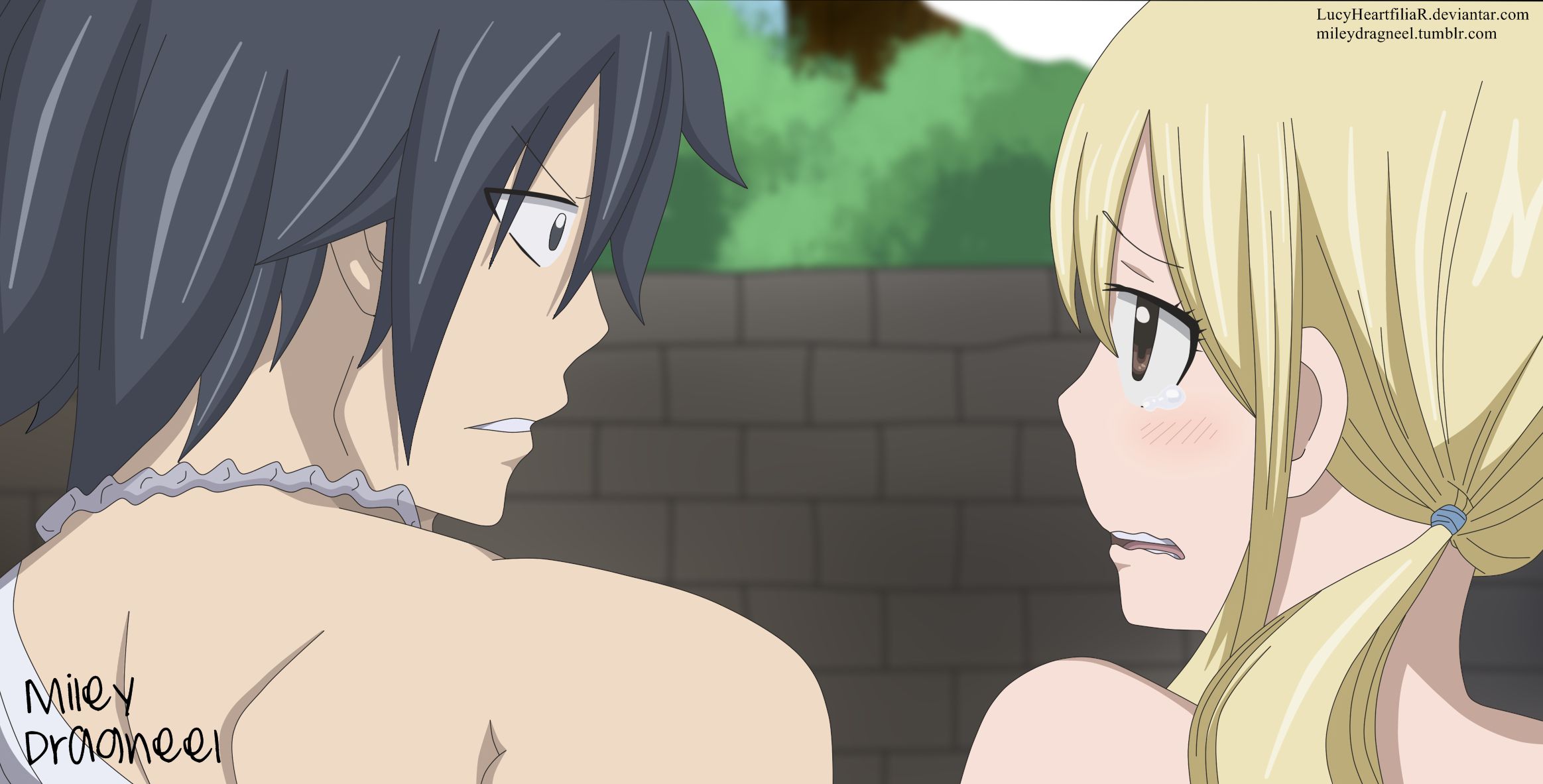 Free download wallpaper Anime, Fairy Tail, Lucy Heartfilia, Gray Fullbuster on your PC desktop