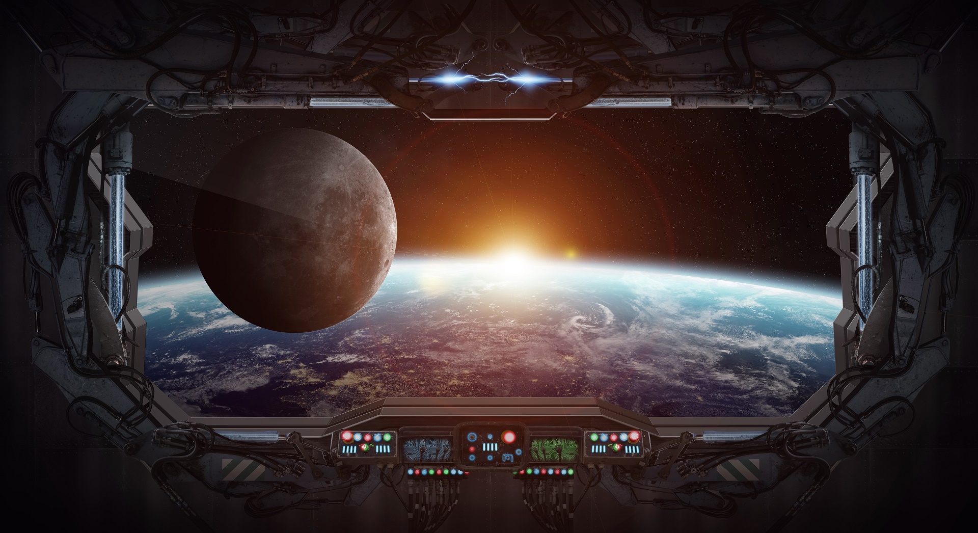 Descarga gratuita de fondo de pantalla para móvil de Planeta, Ciencia Ficción, Nave Espacial.