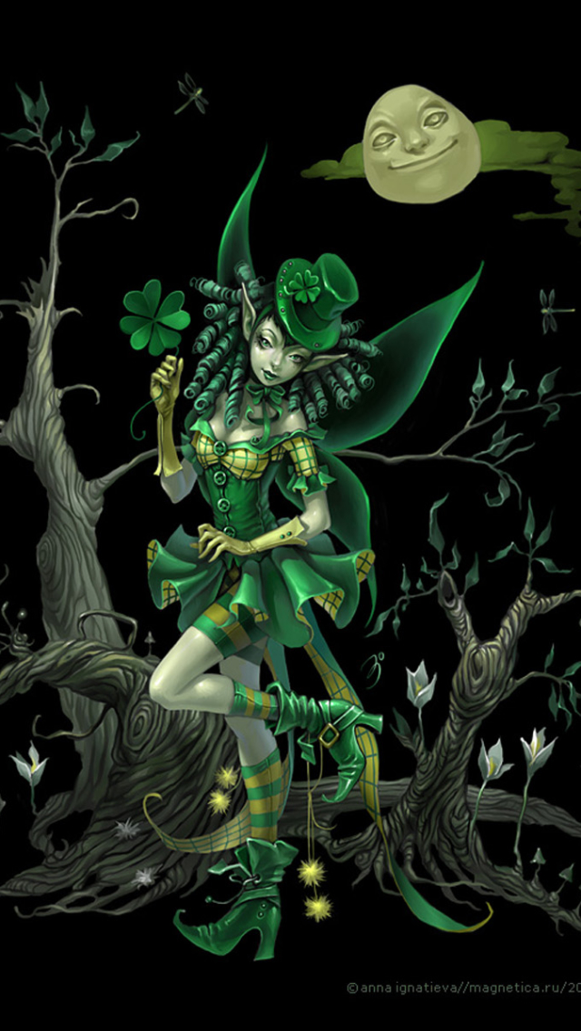 Download mobile wallpaper Fantasy, Fairy, St Patrick's Day for free.