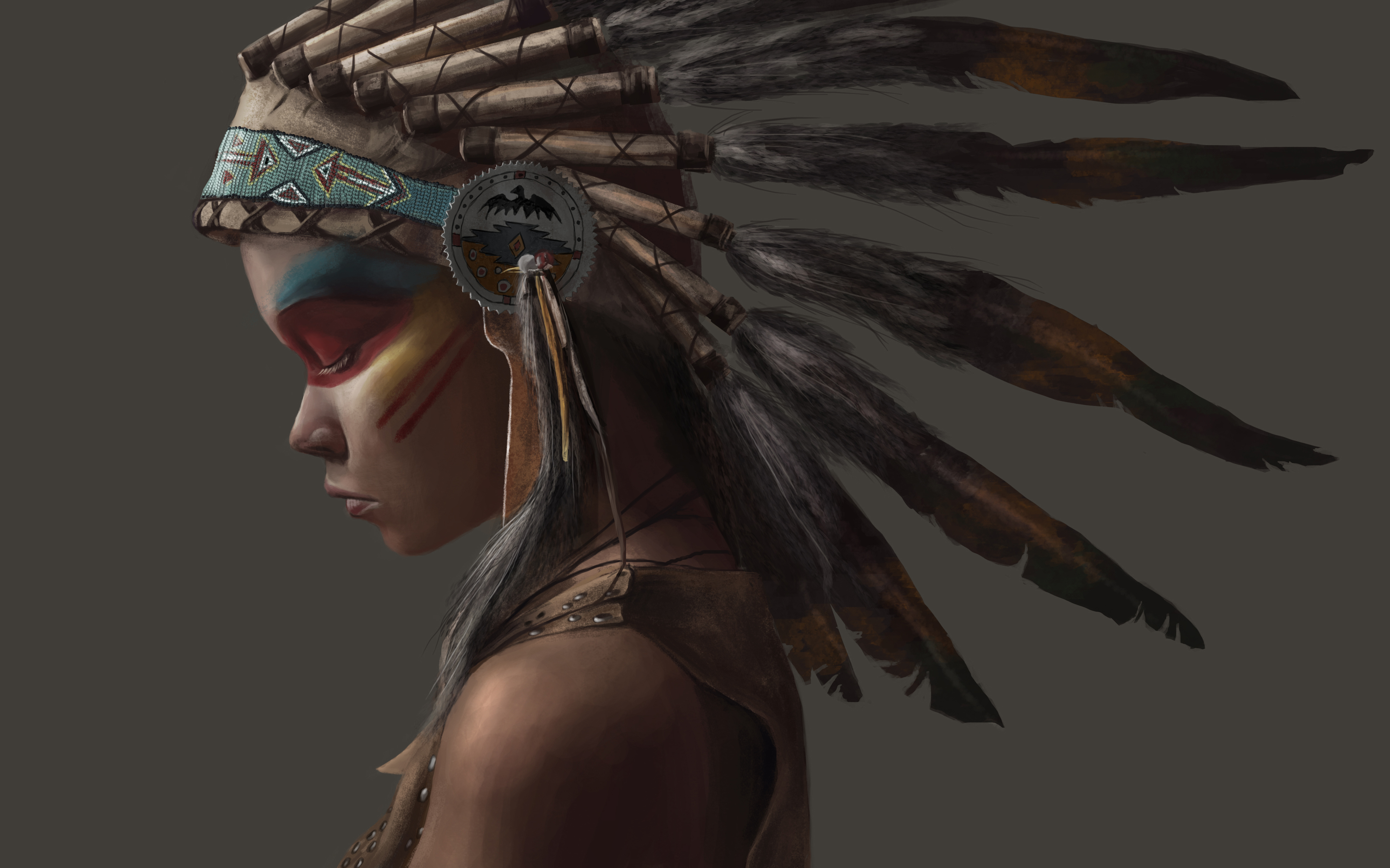 Free download wallpaper Feather, Artistic, Native American on your PC desktop