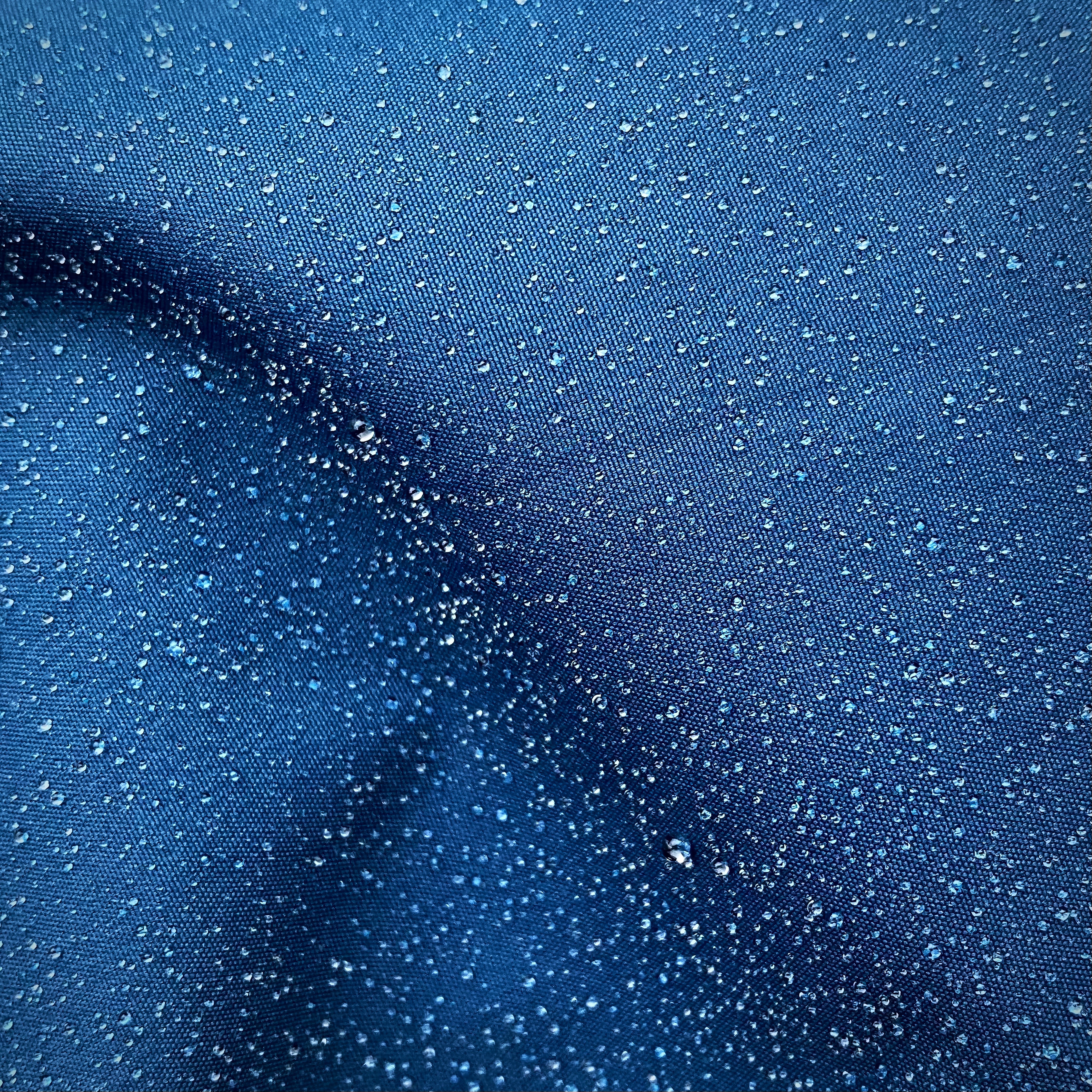 water, drops, blue, macro, surface, cloth