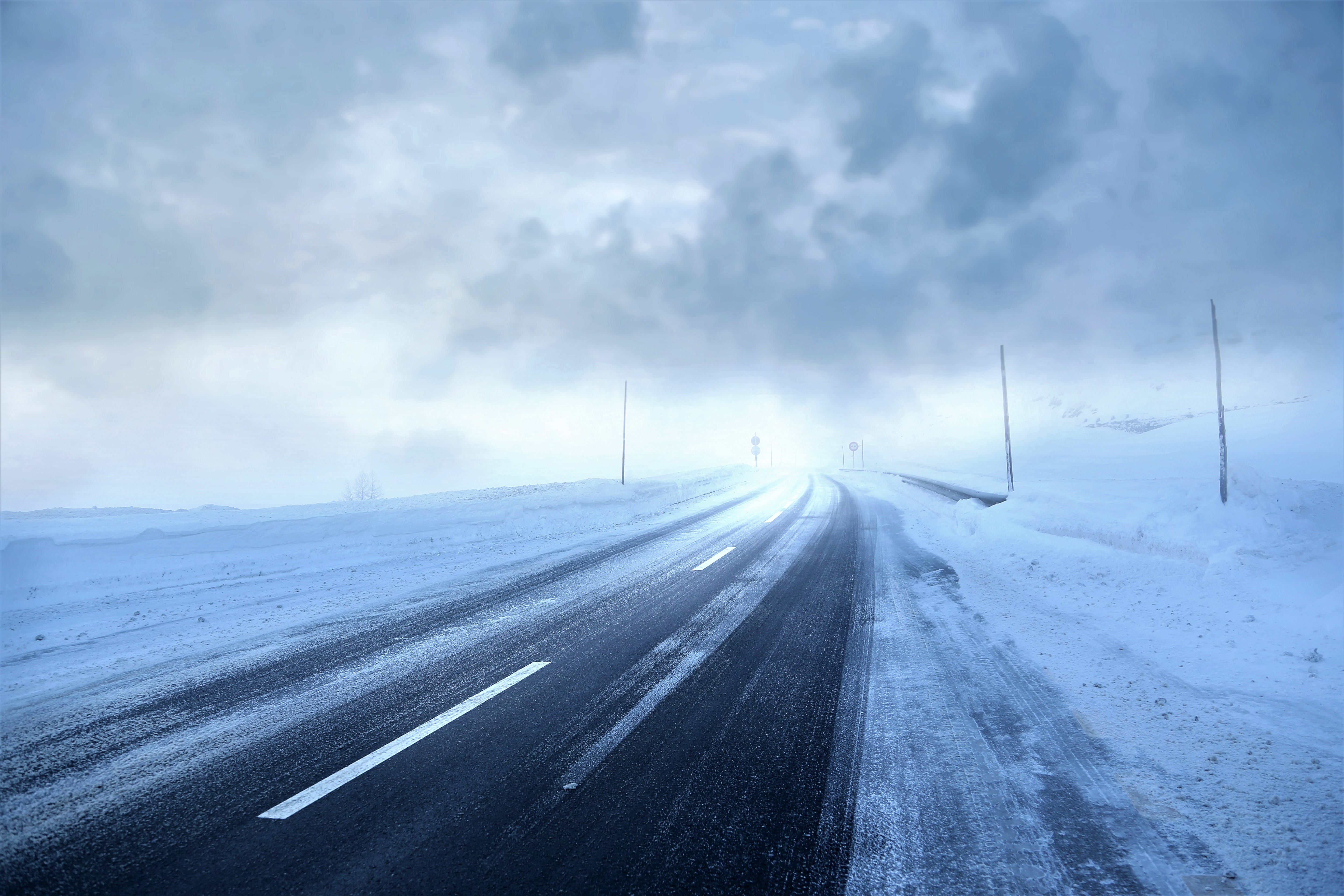 photography, winter, road, snow, storm