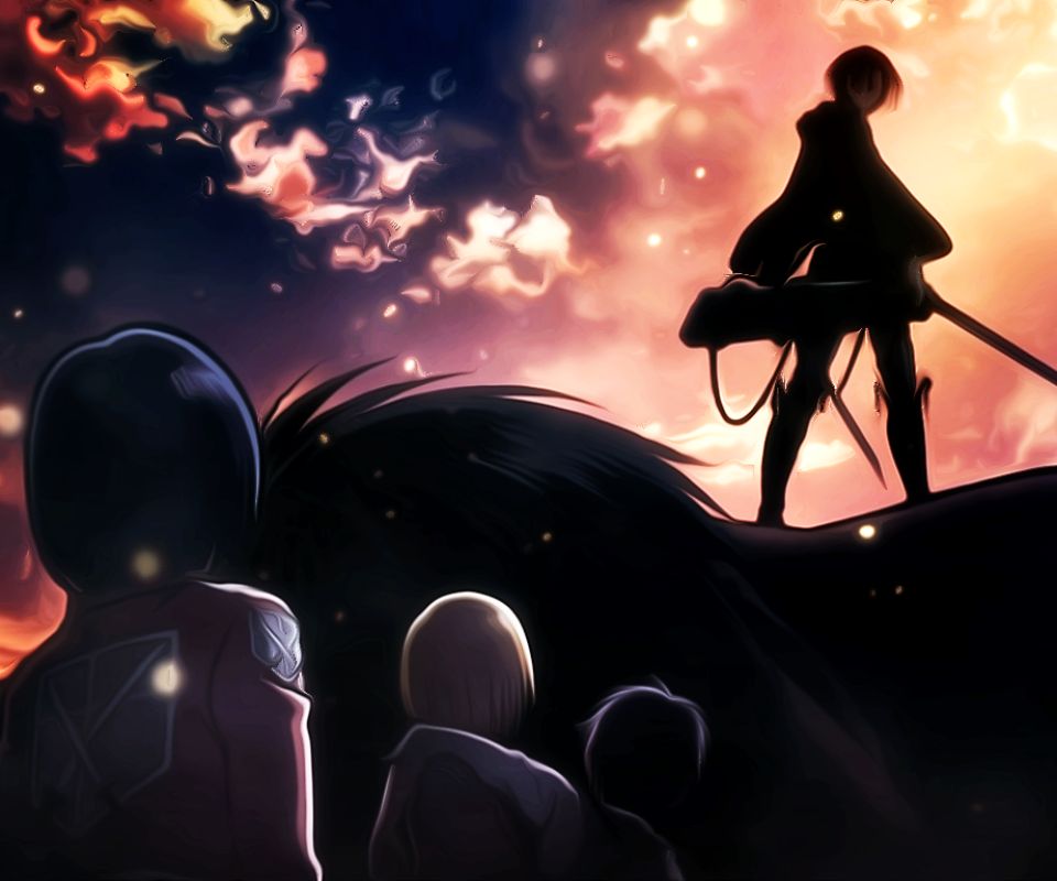 Download mobile wallpaper Anime, Armin Arlert, Mikasa Ackerman, Shingeki No Kyojin, Attack On Titan, Levi Ackerman for free.