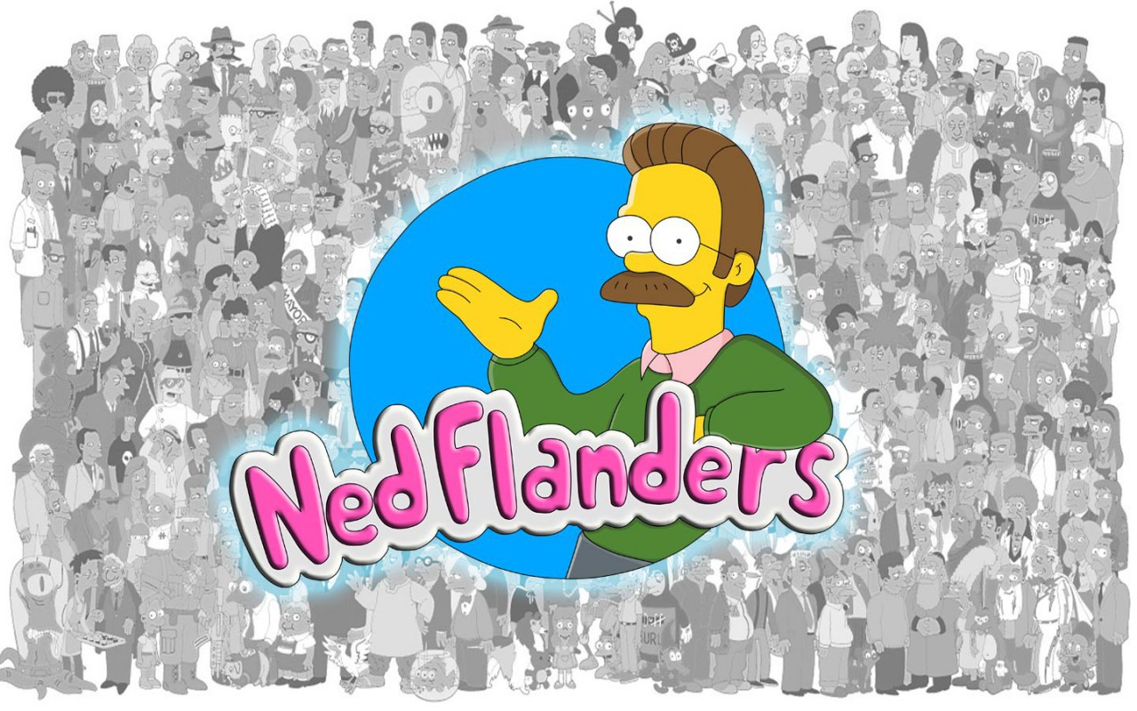 Handy-Wallpaper Die Simpsons, Fernsehserien, Ned Flandern kostenlos herunterladen.