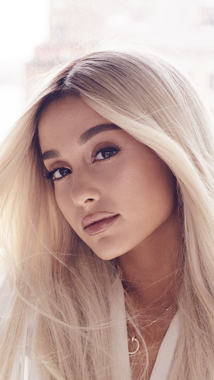 Download mobile wallpaper Singer, Blonde, American, Celebrity, Brown Eyes, Actress, Ariana Grande for free.