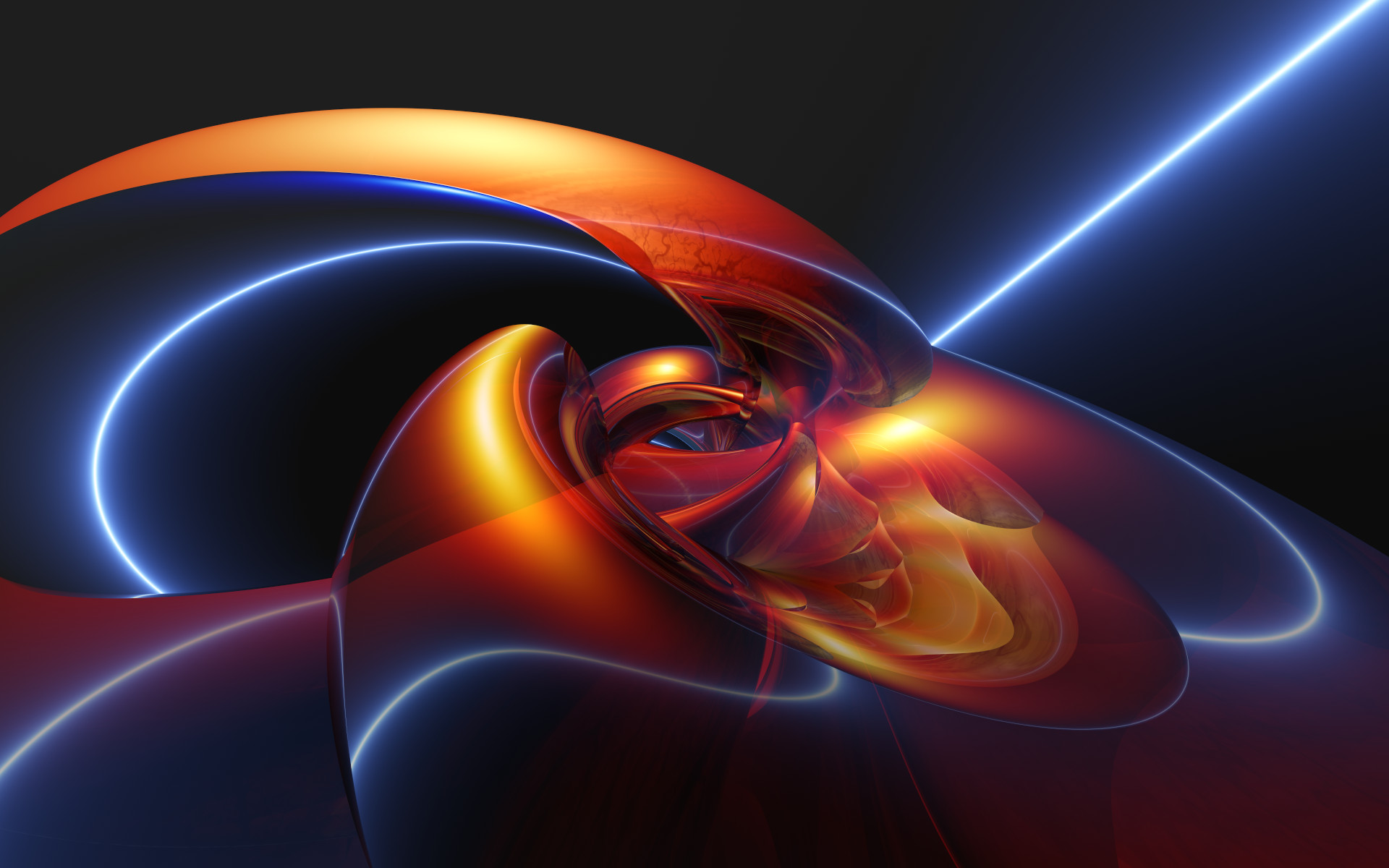 Download mobile wallpaper 3D, Cgi, Abstract, Orange (Color), Artistic for free.