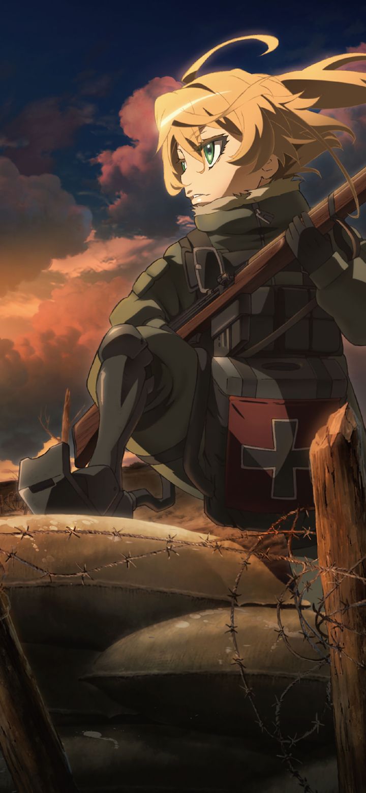 Descarga gratuita de fondo de pantalla para móvil de Animado, Youjo Senki, Tanya Degurechaff.