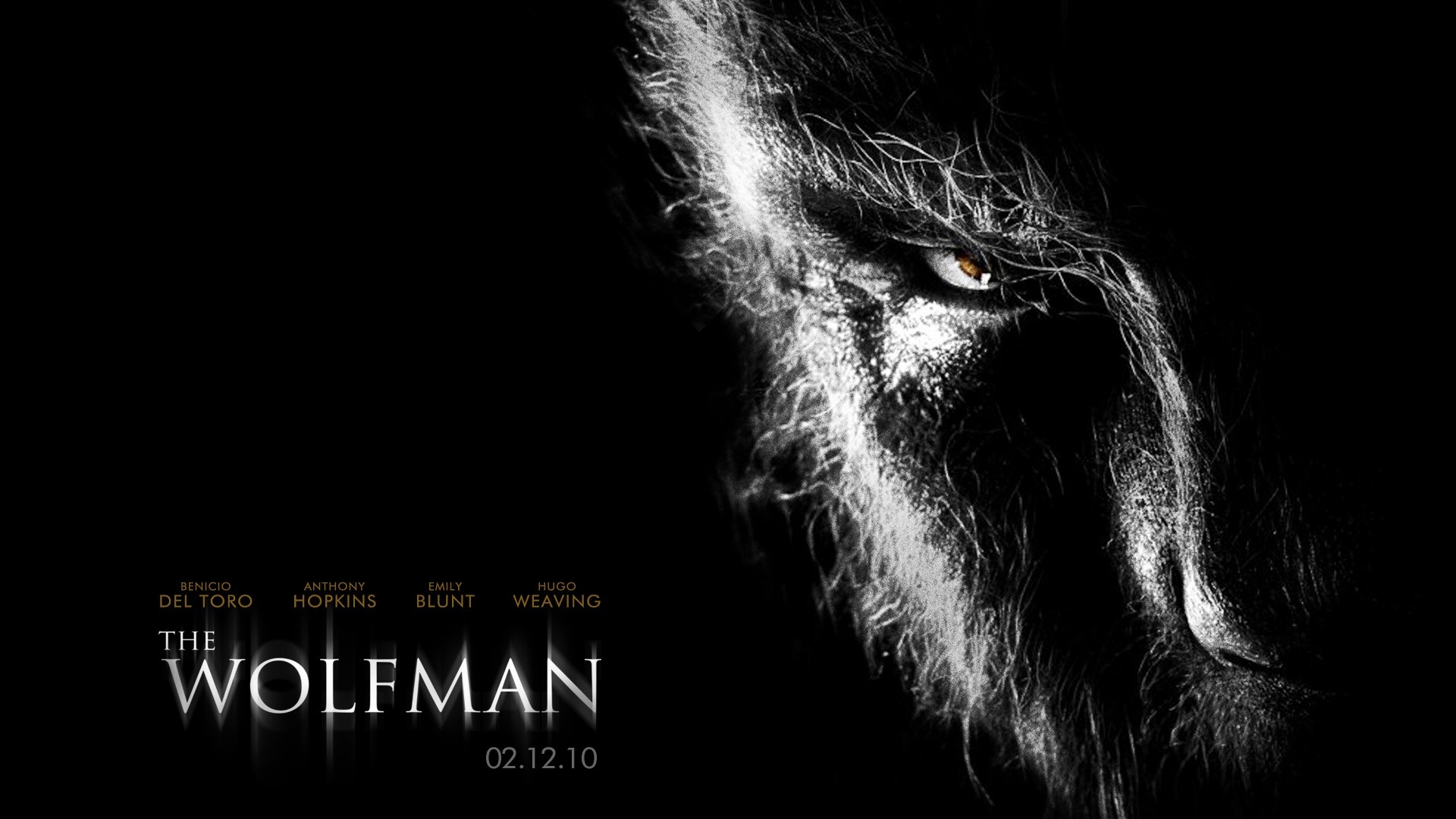 183556 завантажити шпалери фільм, людина вовк (2010) - заставки і картинки безкоштовно