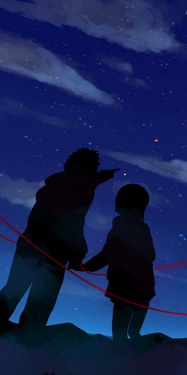 Handy-Wallpaper Animes, Your Name Gestern Heute Und Für Immer, Kimi No Na Wa, Mitsuha Miyamizu, Taki Tachibana kostenlos herunterladen.