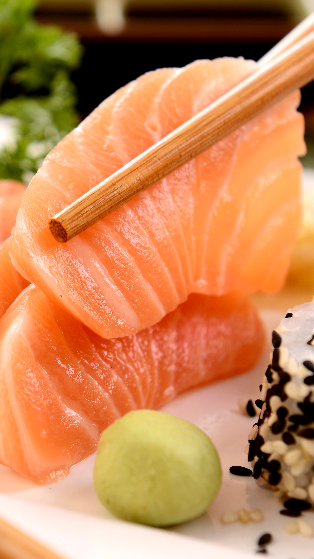Download mobile wallpaper Food, Sushi, Fish, Meal, Seafood for free.
