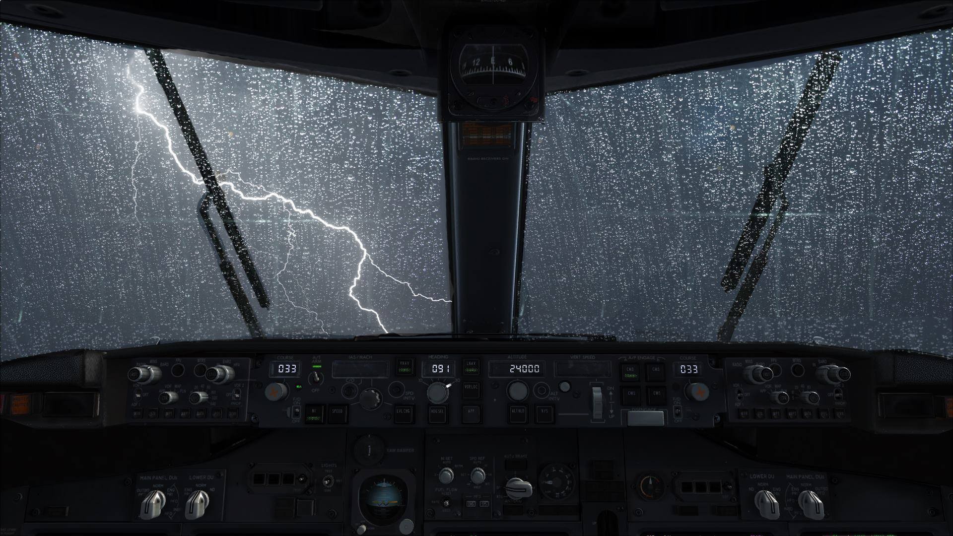 rain, storm, vehicles, aircraft, cockpit, lightning, water drop