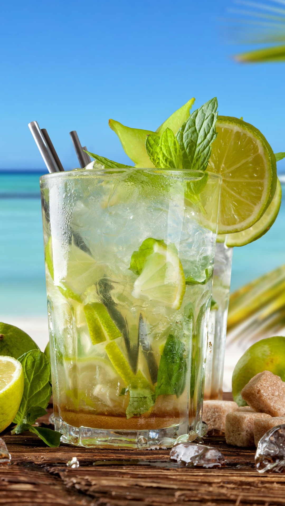 Download mobile wallpaper Food, Summer, Glass, Lemon, Fruit, Drink, Cocktail, Mojito for free.