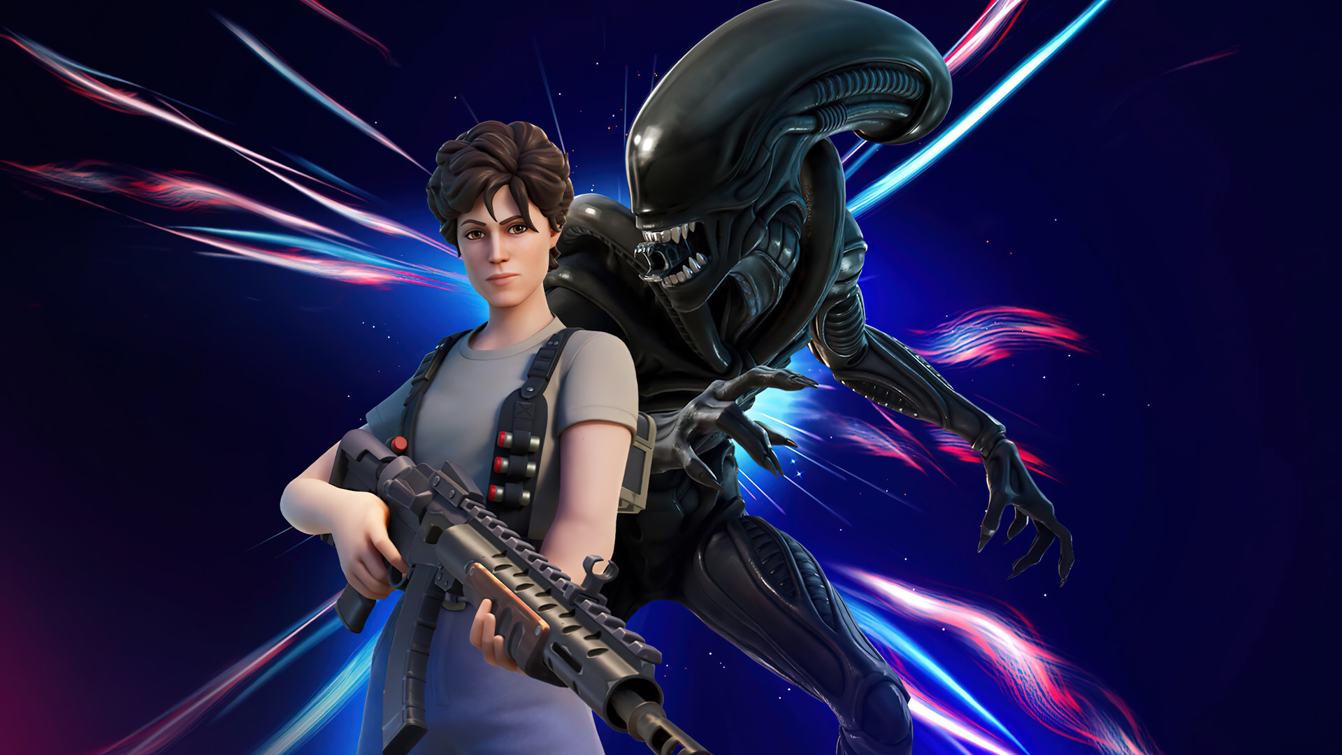 Laden Sie das Xenomorph, Computerspiele, Fortnite, Ripley (Alien)-Bild kostenlos auf Ihren PC-Desktop herunter