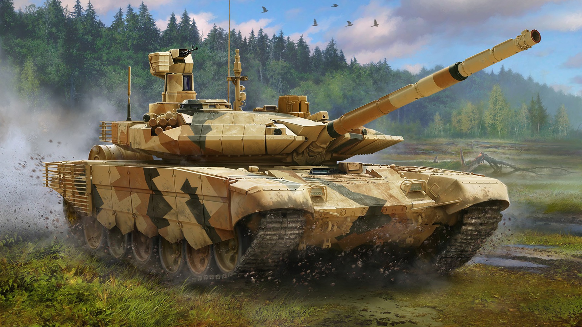 Free download wallpaper Tanks, Military, Tank, T 90 on your PC desktop