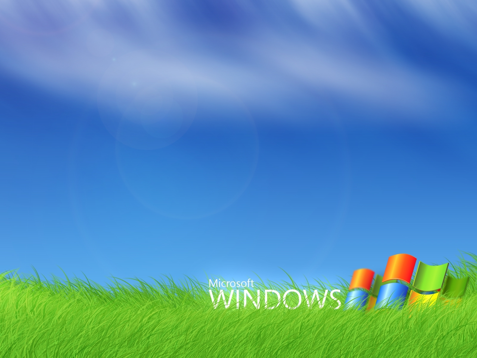 brands, windows, clear sky, blue Desktop Wallpaper