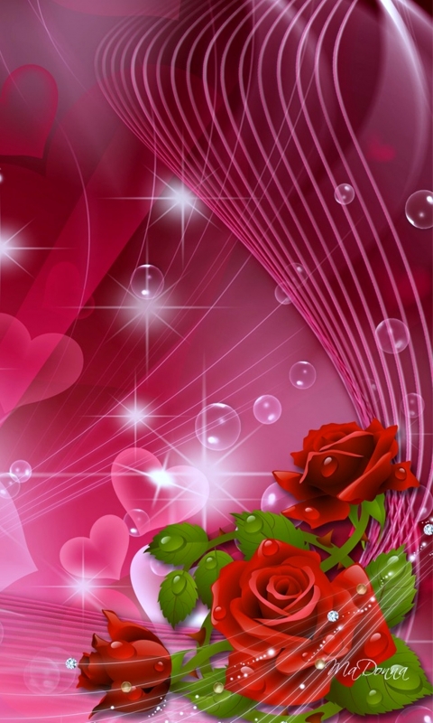 Скачати мобільні шпалери Роза, Кохання, Серце, Художній, Романтичний безкоштовно.