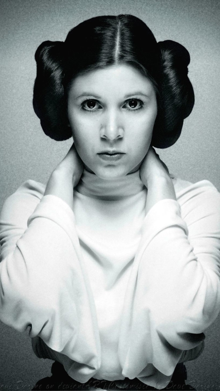 Download mobile wallpaper Star Wars, Movie, Princess Leia, Carrie Fisher for free.