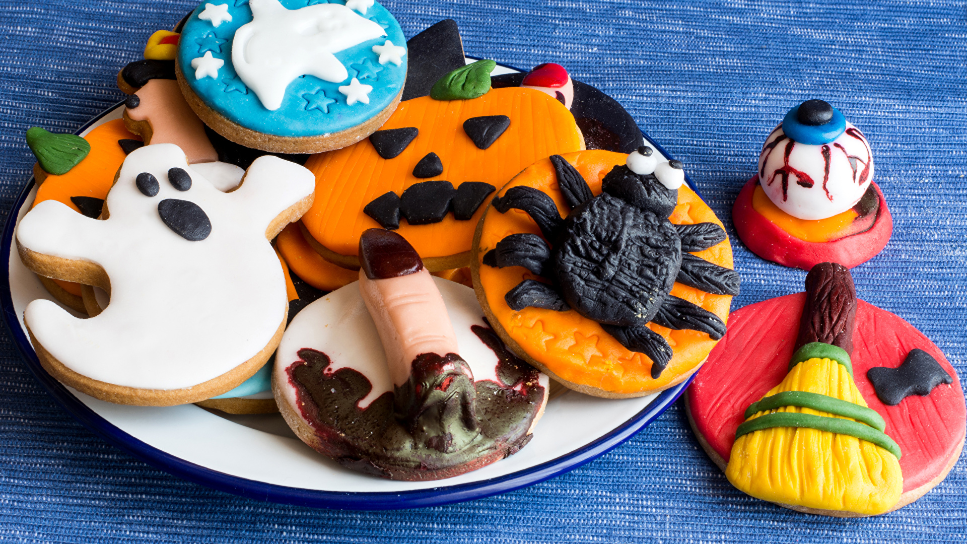Téléchargez gratuitement l'image Nourriture, Halloween, Biscuit sur le bureau de votre PC
