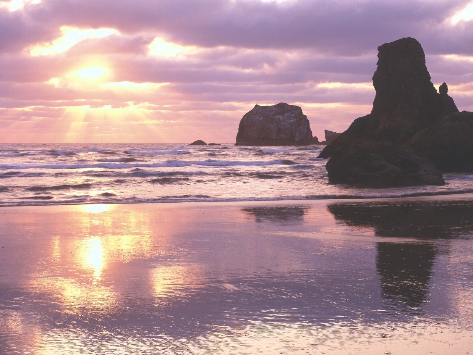 Free download wallpaper Landscape, Water, Sunset, Stones, Sun, Sea, Beach on your PC desktop