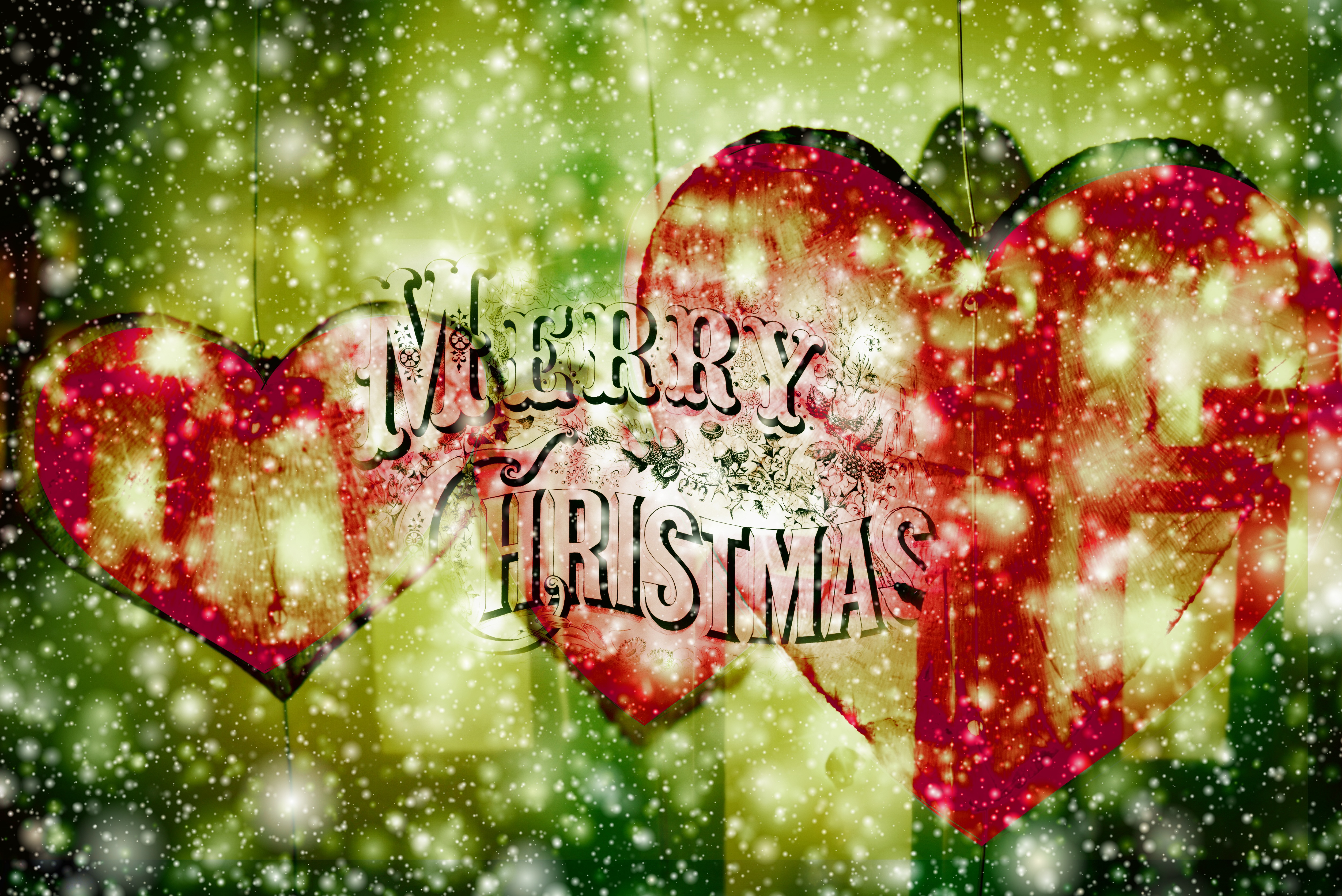 Download mobile wallpaper Christmas, Holiday, Heart, Merry Christmas for free.