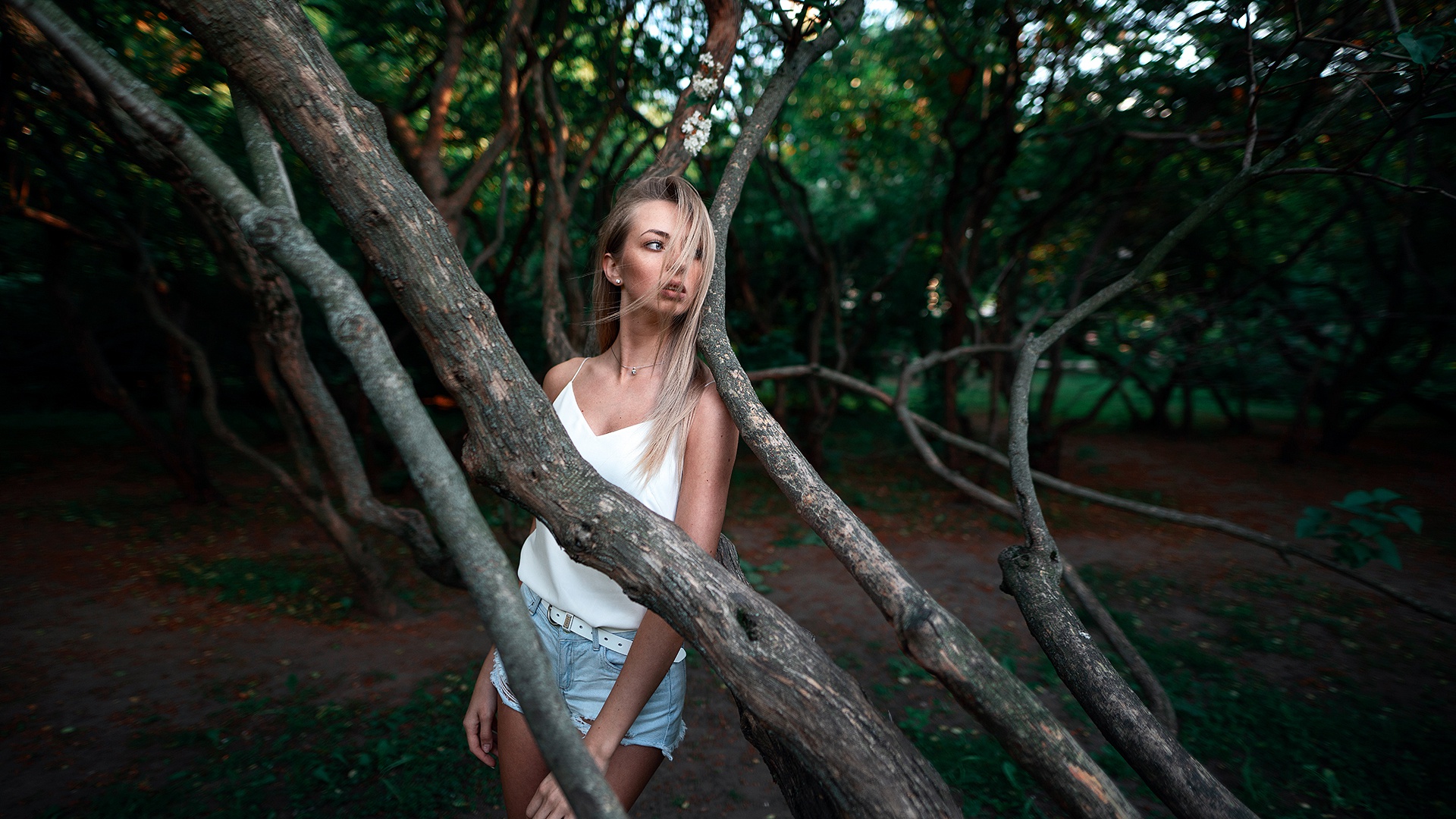 Baixe gratuitamente a imagem Modelo, Calção, Mulheres, Cabelo Loiro, Profundidade De Campo na área de trabalho do seu PC