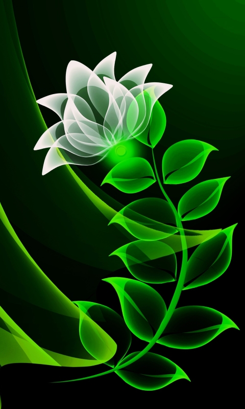 Download mobile wallpaper Flowers, Flower, Neon, Artistic for free.