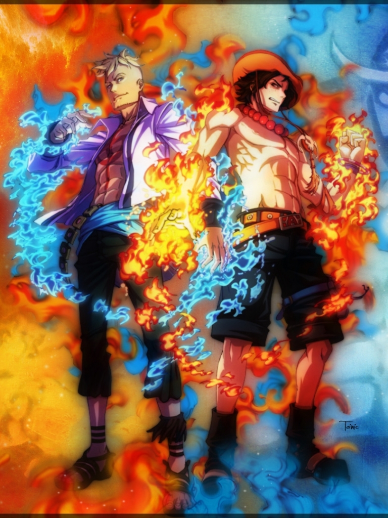 Download mobile wallpaper Anime, Portgas D Ace, One Piece, Edward Newgate, Marco (One Piece) for free.