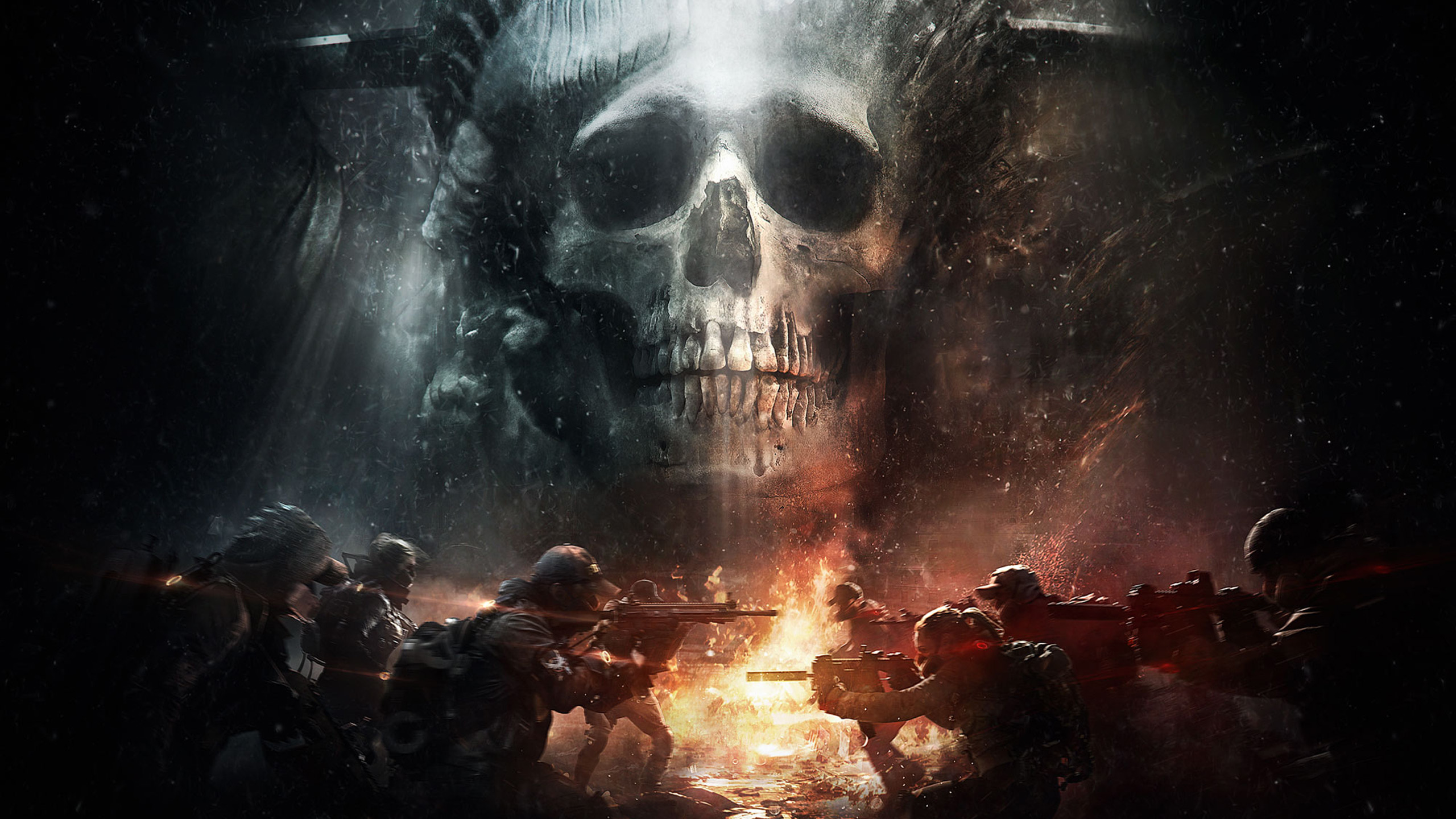 Free download wallpaper Skull, Soldier, Video Game, Gun, Tom Clancy's The Division on your PC desktop