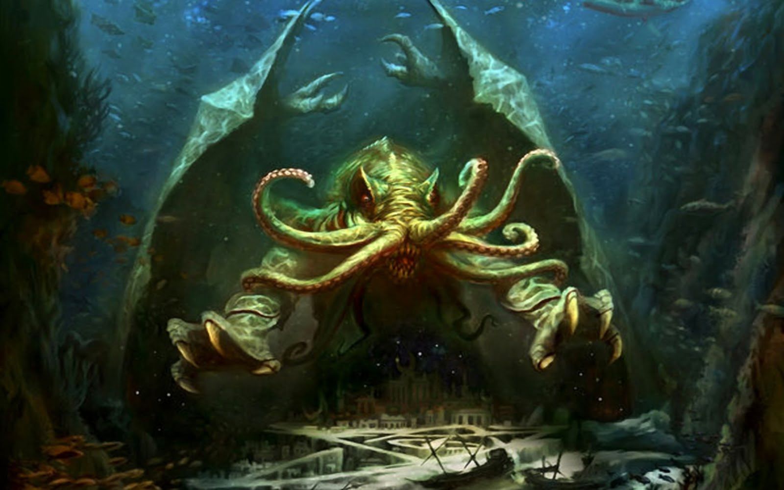 Download mobile wallpaper Fantasy, Cthulhu for free.