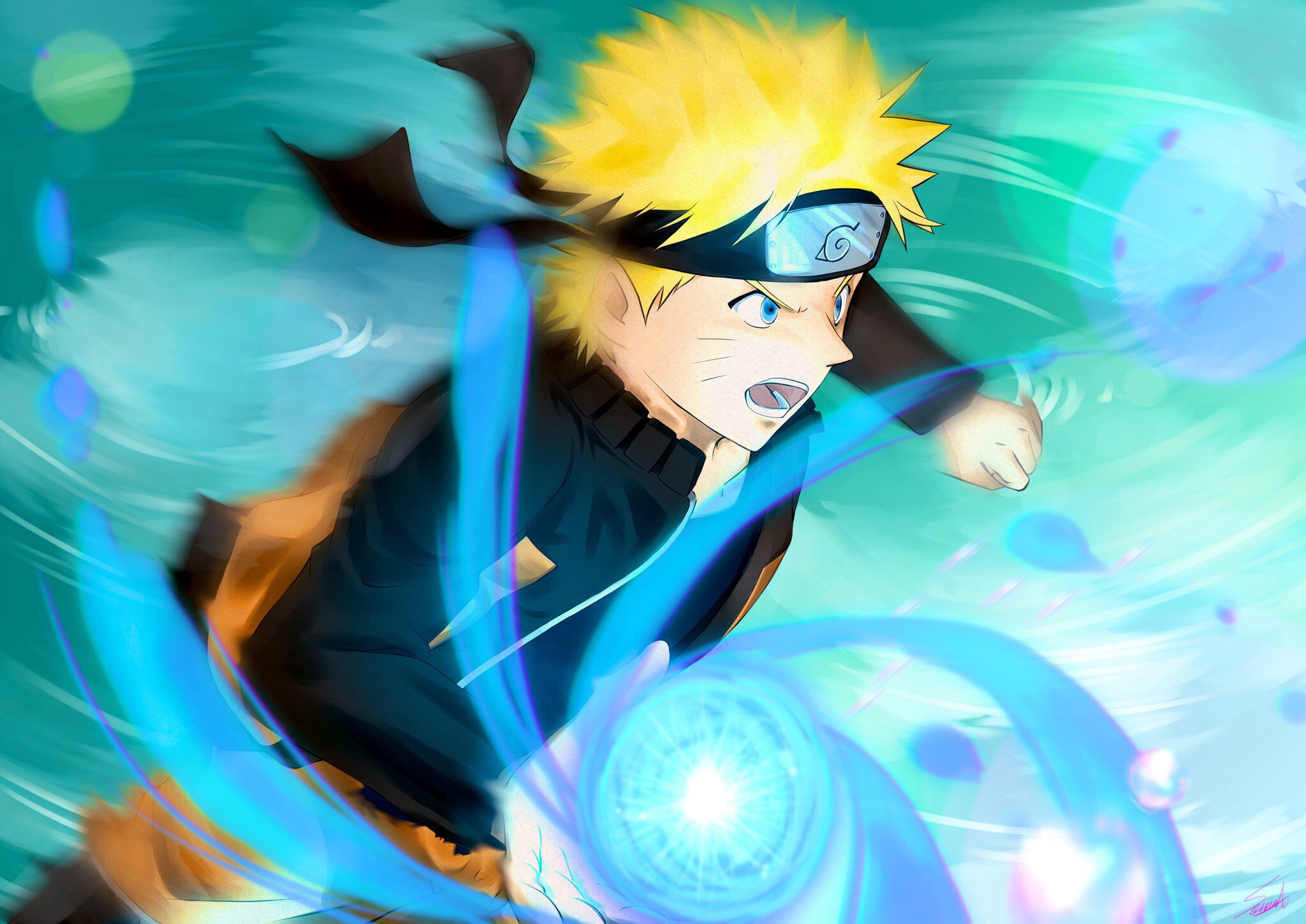 Download mobile wallpaper Anime, Naruto, Naruto Uzumaki, Rasengan (Naruto) for free.