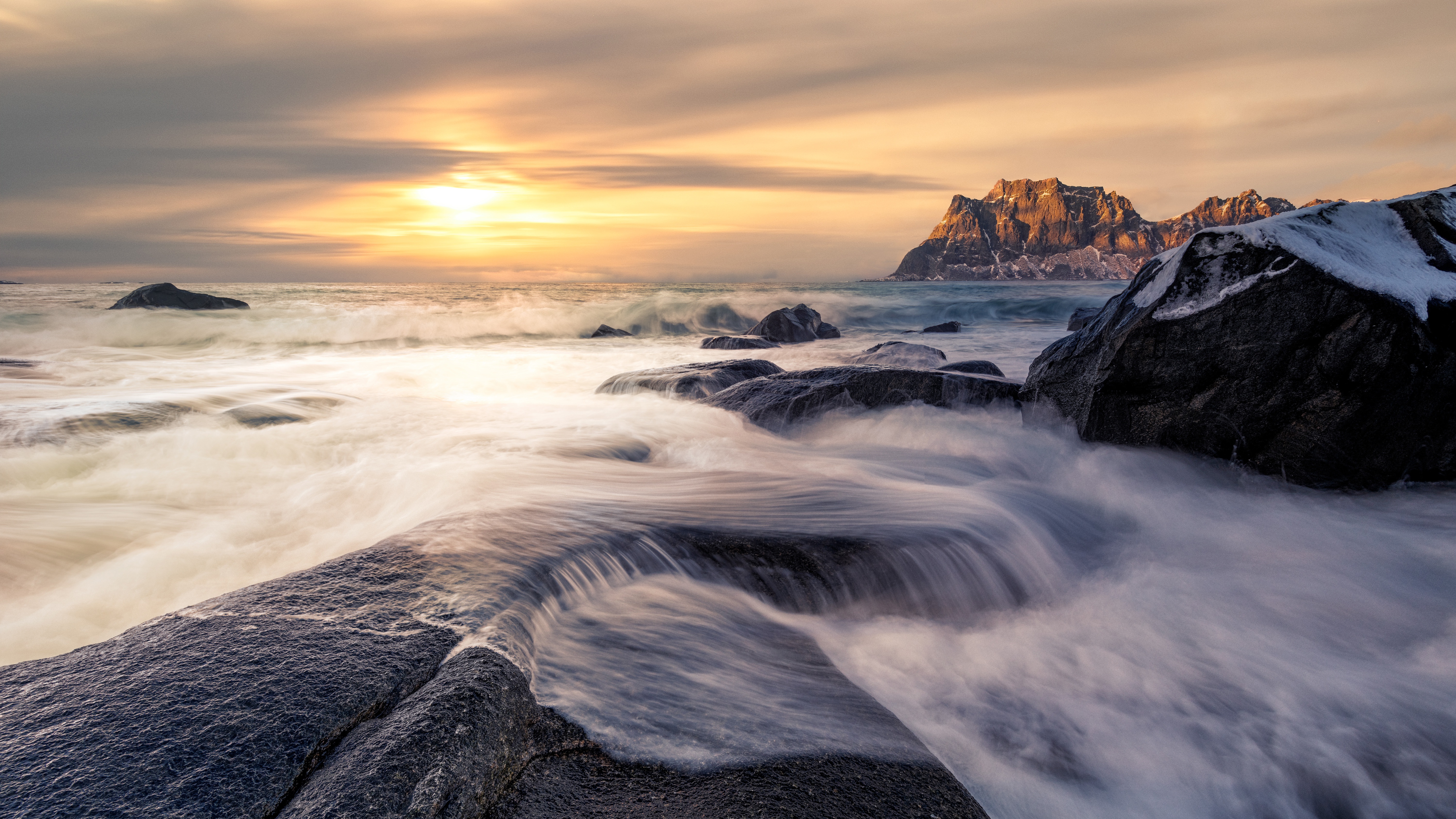 Handy-Wallpaper Natur, Horizont, Ozean, Norwegen, Erde/natur kostenlos herunterladen.