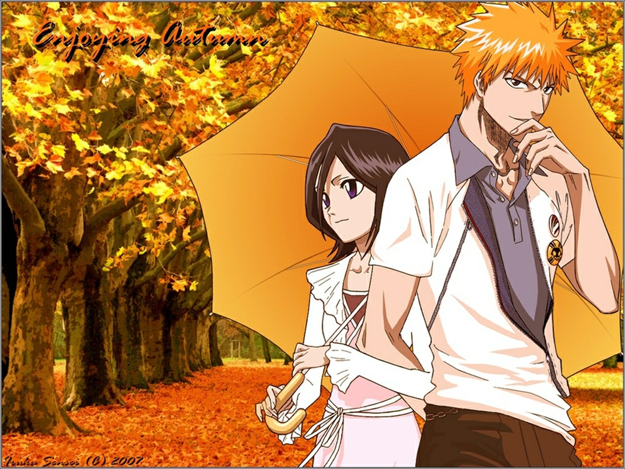 Téléchargez gratuitement l'image Bleach, Animé, Rukia Kuchiki, Ichigo Kurosaki sur le bureau de votre PC