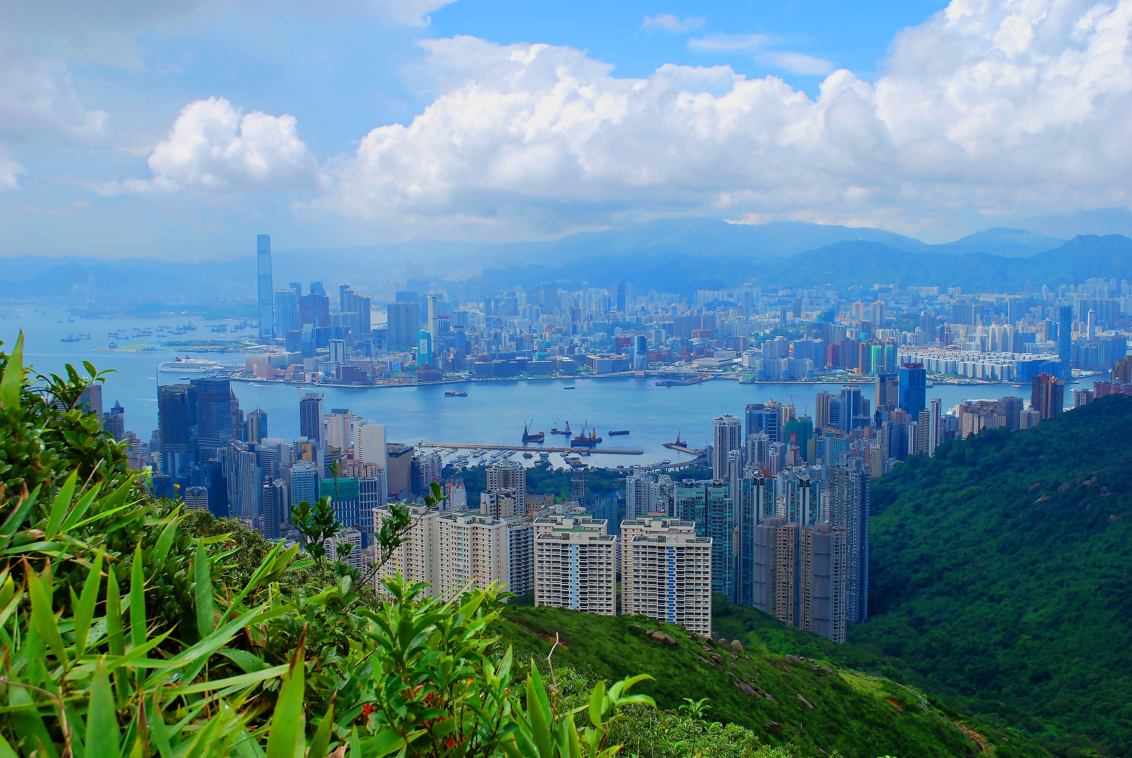 hong kong, hong kong s a r, sky, cities, building, view from above wallpapers for tablet