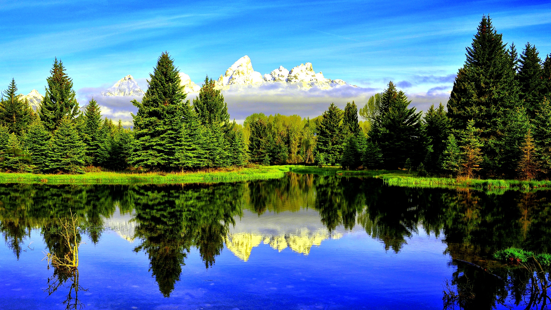 Free download wallpaper Lakes, Mountain, Lake, Reflection, Earth on your PC desktop