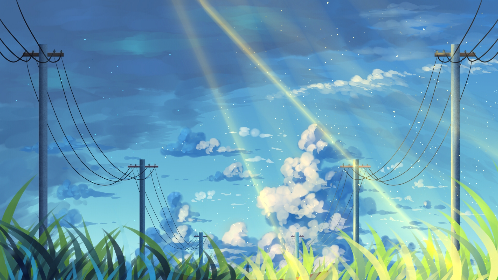 Free download wallpaper Anime, Sky on your PC desktop