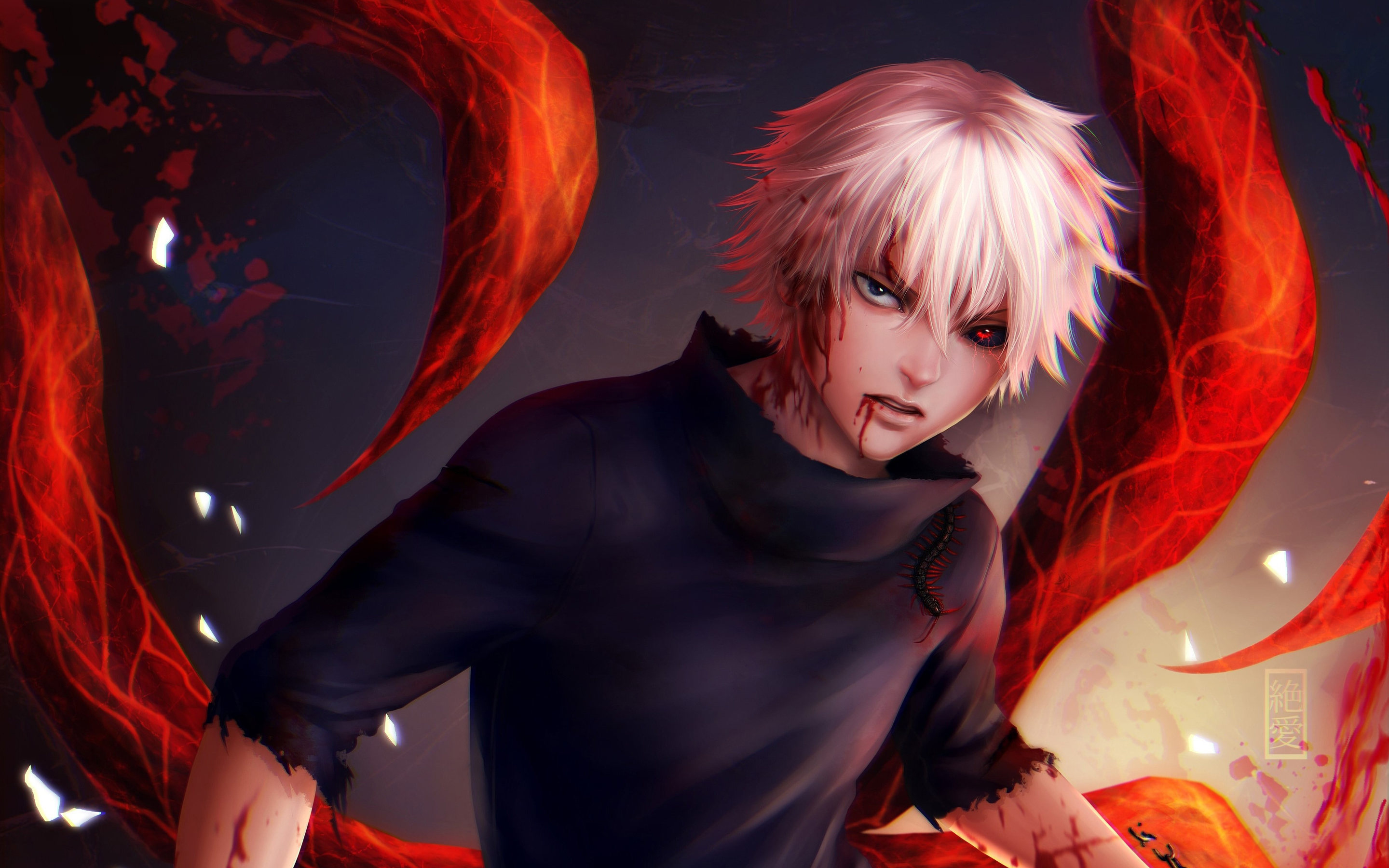 Handy-Wallpaper Animes, Ken Kanek, Tokyo Ghoul kostenlos herunterladen.