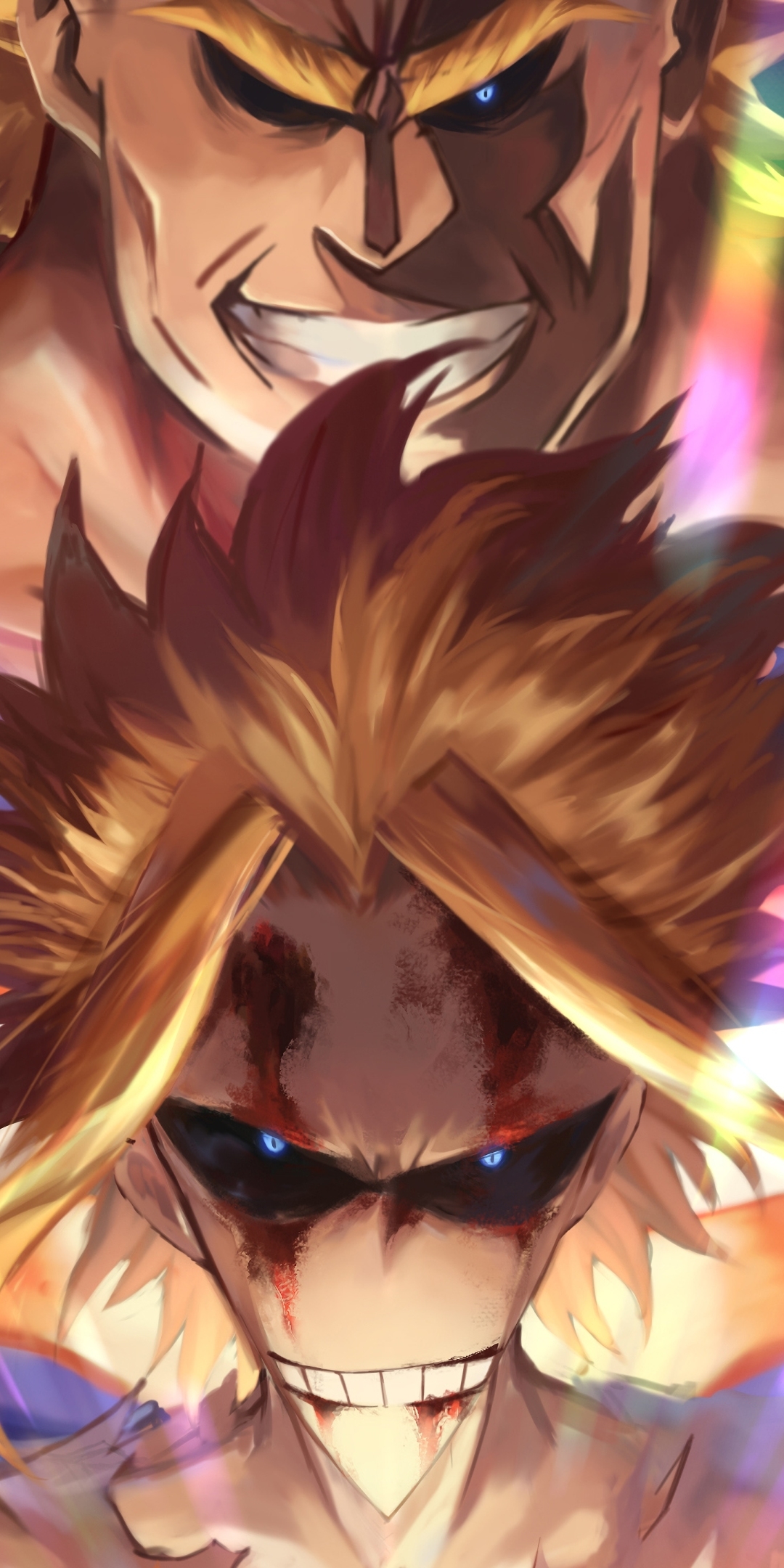 Baixar papel de parede para celular de Anime, Sorriso, Loiro, Olhos Azuis, Cabelo Loiro, Minha Academia De Heróis, Todo Poderoso, Toshinori Yagi gratuito.