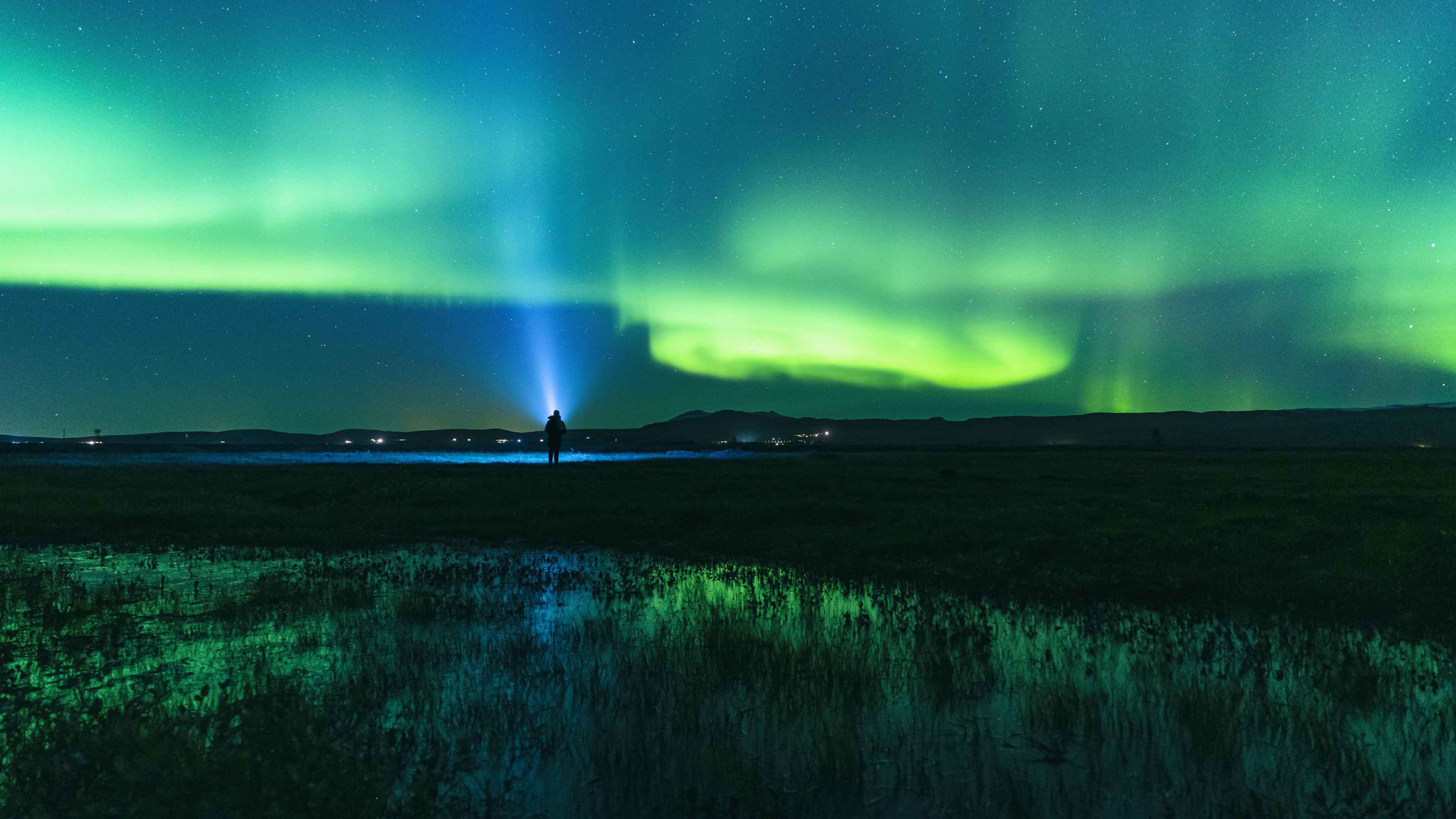 Free download wallpaper Landscape, Sky, Stars, Night, Aurora Borealis, Norway, Photography on your PC desktop