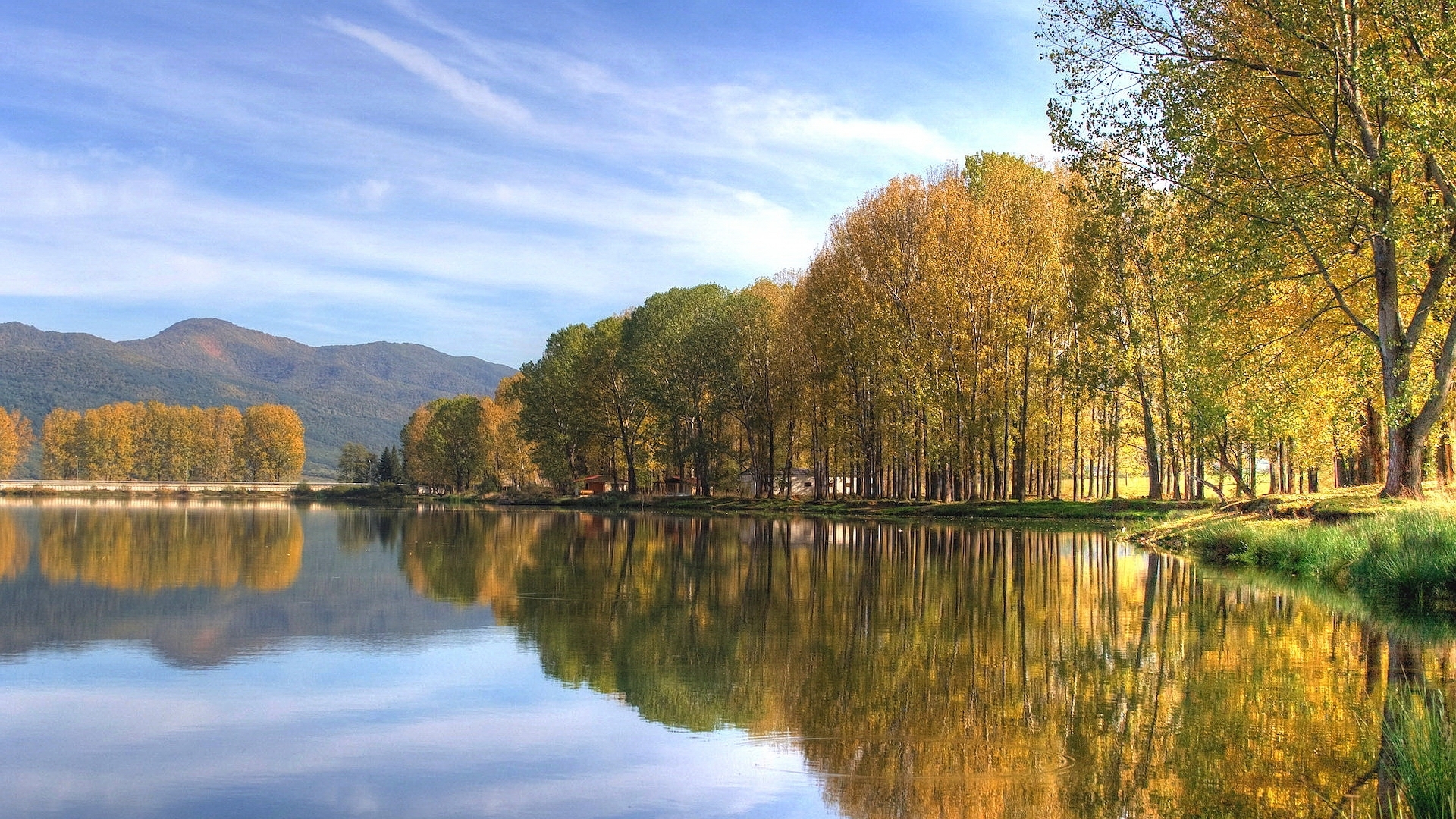 無料モバイル壁紙秋, 湖, 風景をダウンロードします。