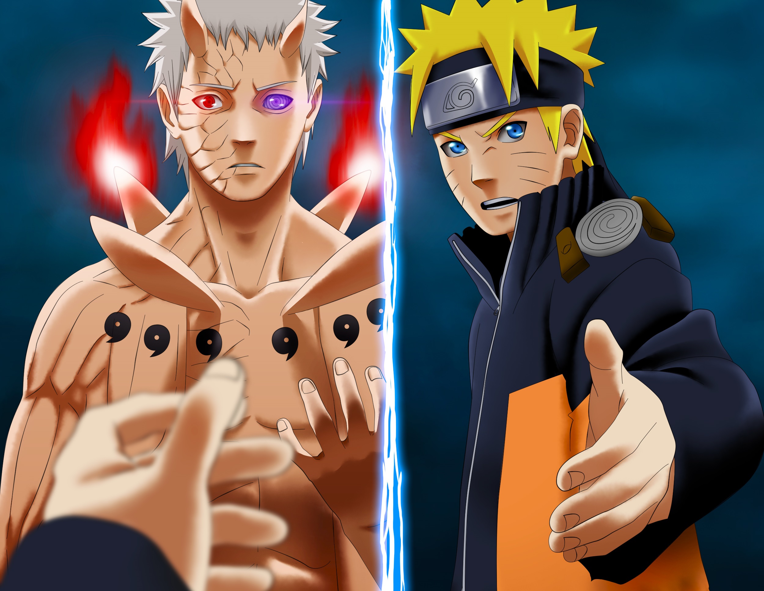 Baixe gratuitamente a imagem Anime, Naruto, Naruto Uzumaki, Obito Uchiha na área de trabalho do seu PC