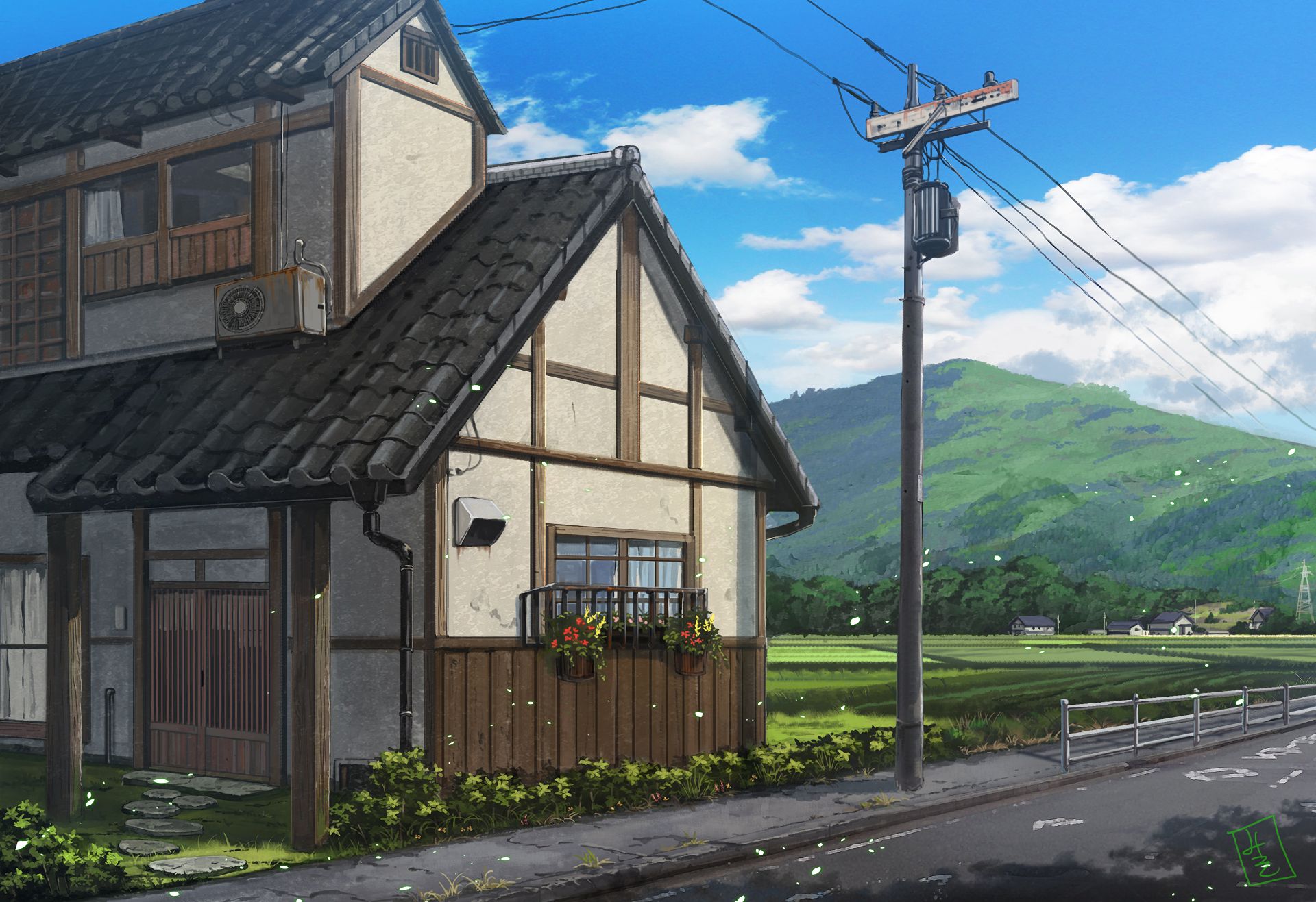 Free download wallpaper Anime, House, Original on your PC desktop