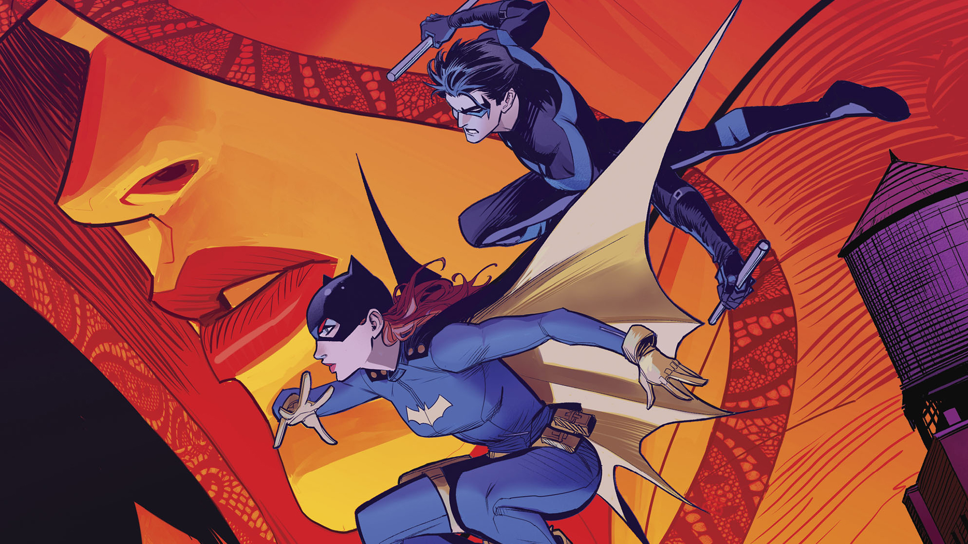 Download mobile wallpaper Comics, Barbara Gordon, Nightwing, Batgirl, Dick Grayson for free.