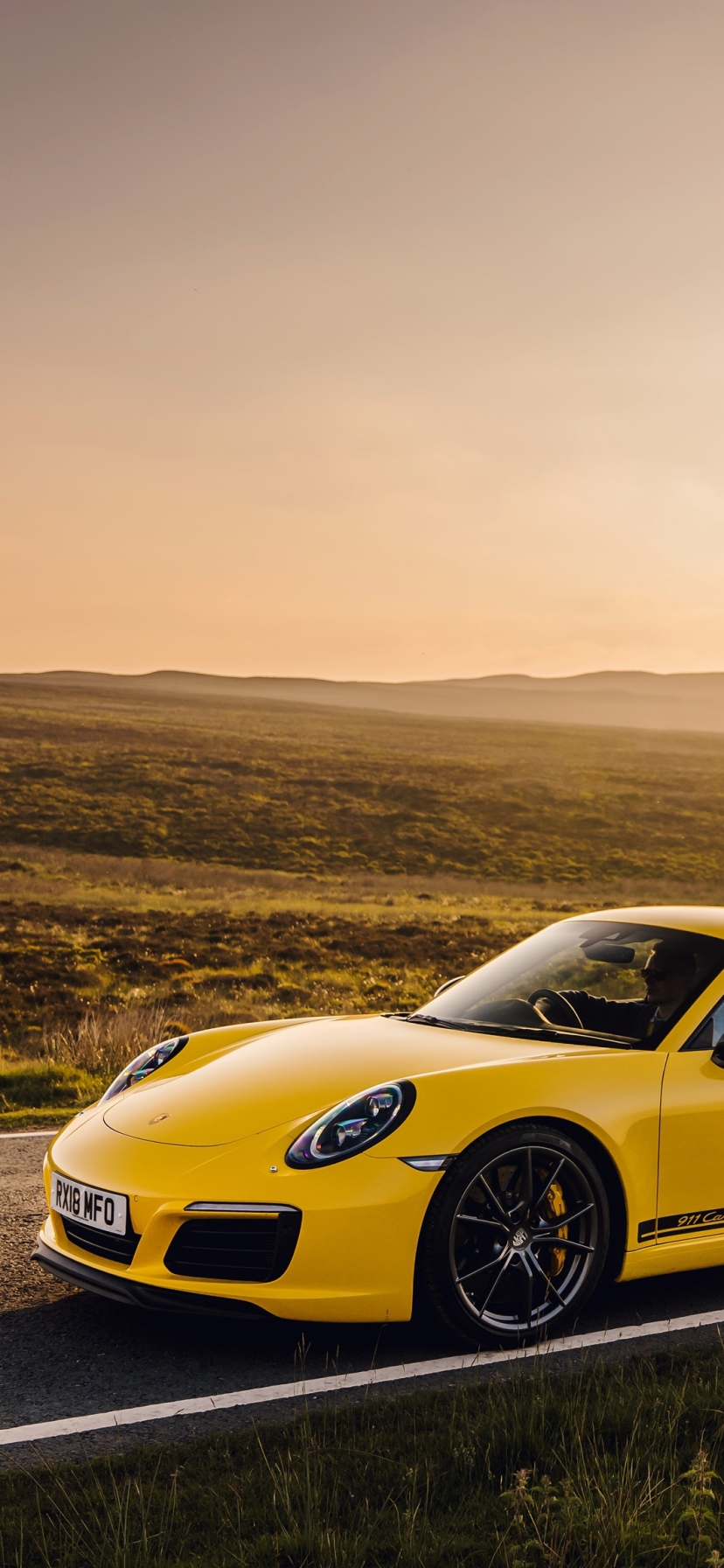 Téléchargez des papiers peints mobile Voitures, Porsche, Voiture, Porsche 911, Véhicules, Voiture Jaune, Porsche 911 Carrera T gratuitement.